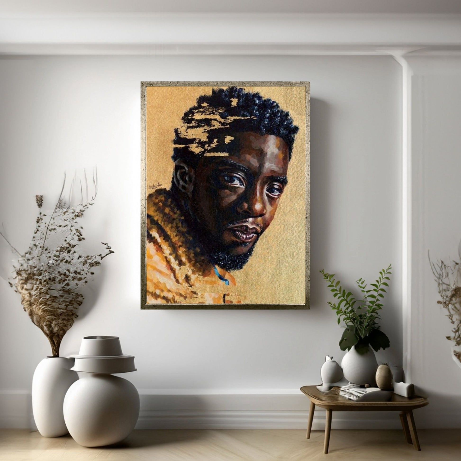 Chadwick Boseman Canvas Wall Art - Y Canvas