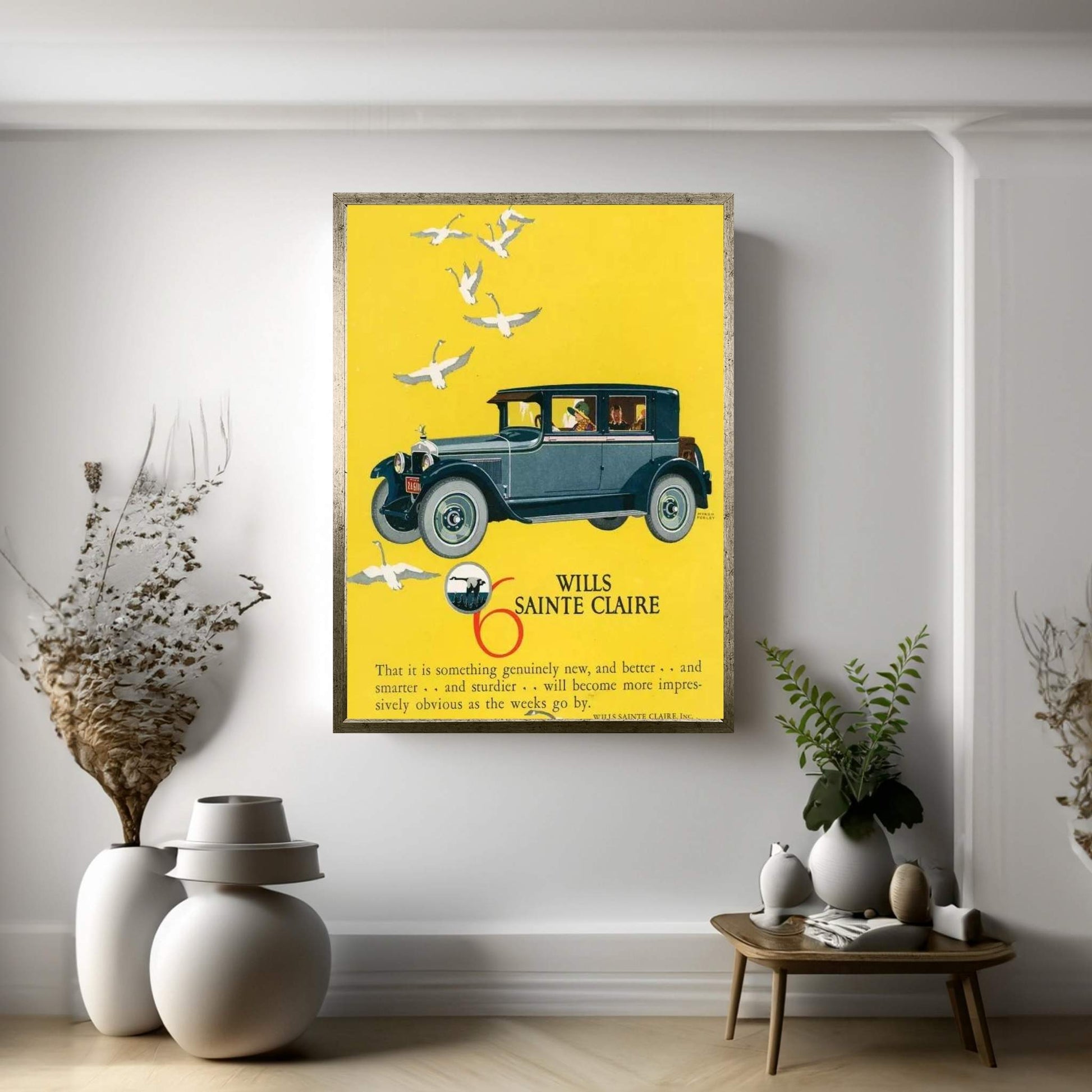 1925 Wills-SainteClaire Magazine Advert Canvas Wall Art - Y Canvas