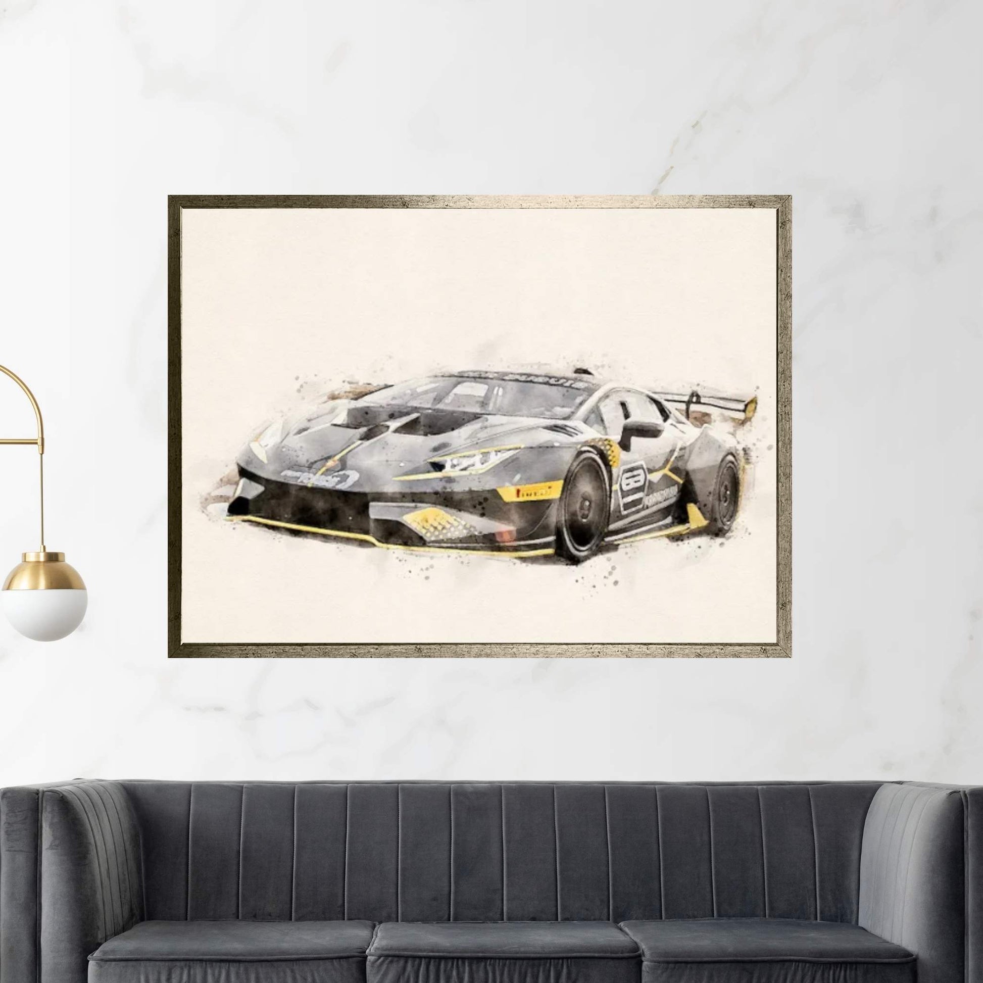 Lamborghini Tuning v II Canvas Wall Art - Y Canvas