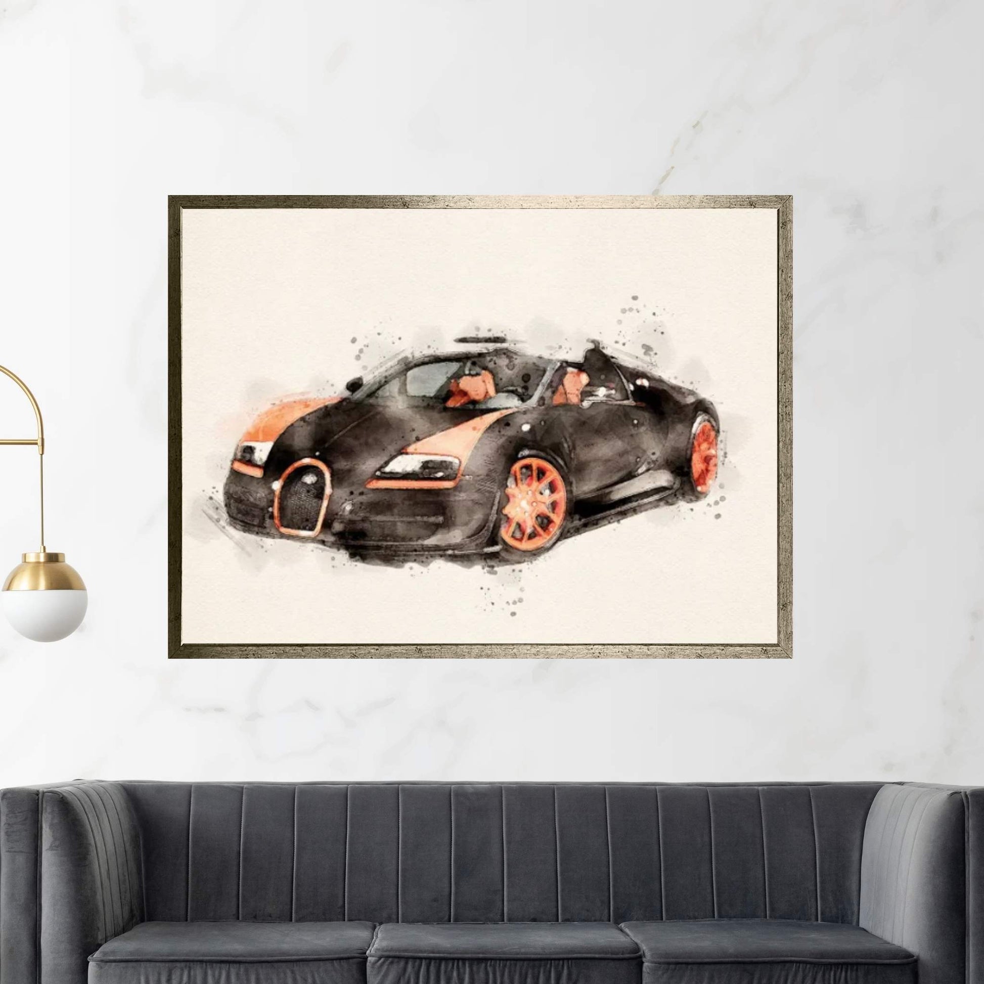 Bugatti Veyron II Canvas Wall Art - Y Canvas