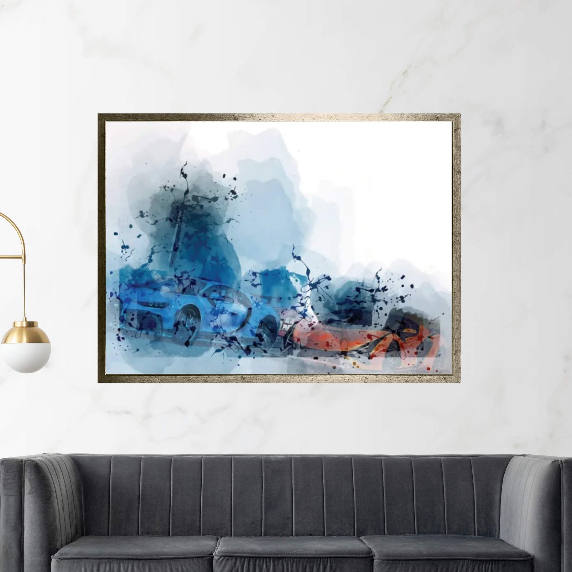 Lamborghini Sian Bugatti Chiron Hypercars Racing Cars Canvas Wall Art - Y Canvas