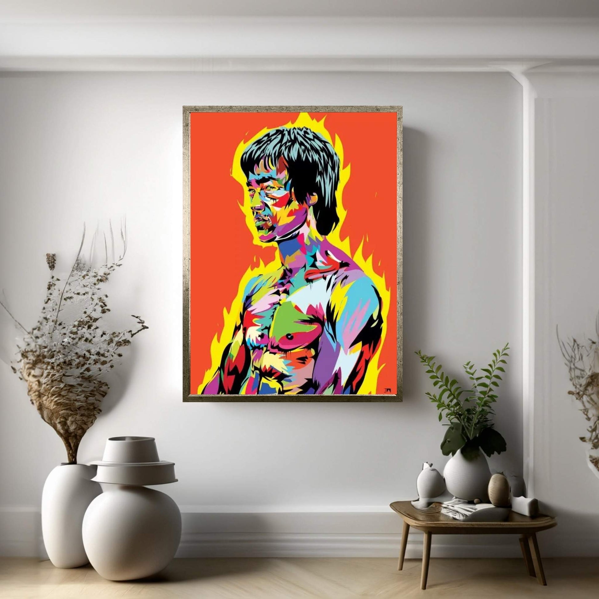 Bruce Lee II Canvas Wall Art - Y Canvas