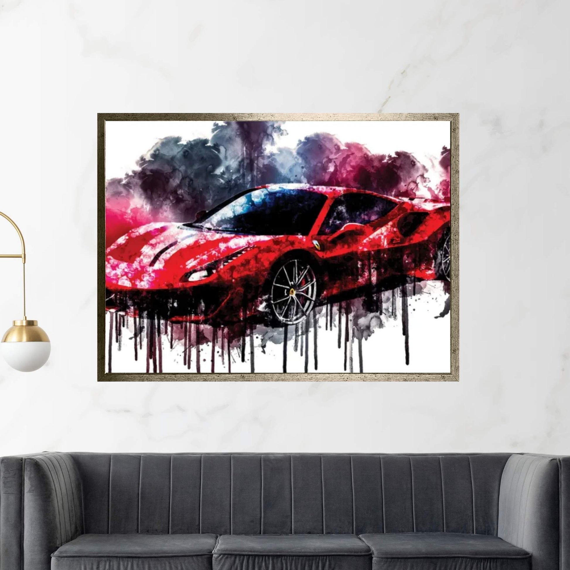2018 Ferrari 488 Pista Canvas Wall Art - Y Canvas