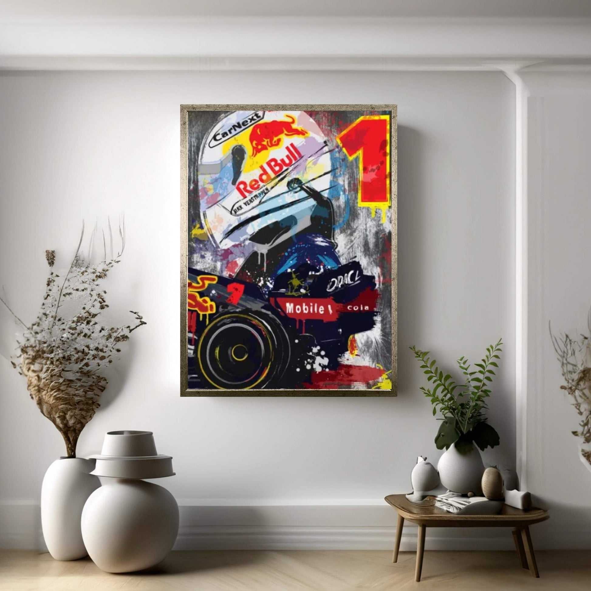 Max Verstappen, Red Bull Racing, Red Bull, F1 Poster Canvas Wall Art - Y Canvas