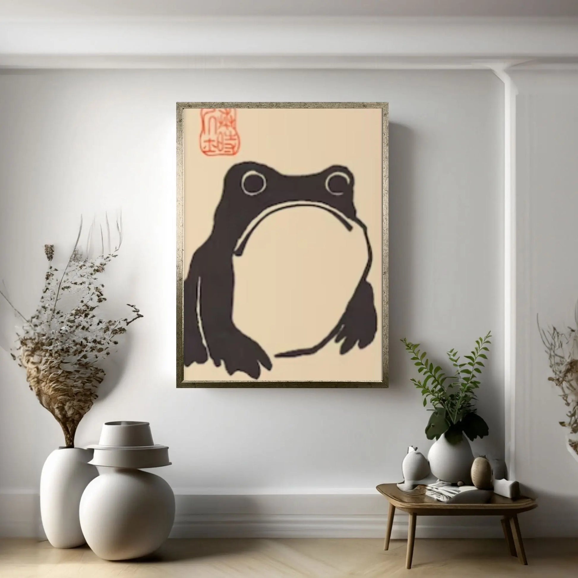 Matsumoto Hoji Frog Canvas Wall Art Print,Matsumoto Hoji Frog Poster, Japanese, Japanese woodblock canvas - Y Canvas