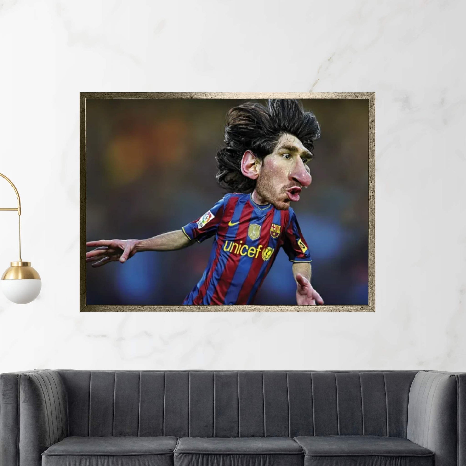 Lionel Messi Canvas Wall Art - Y Canvas