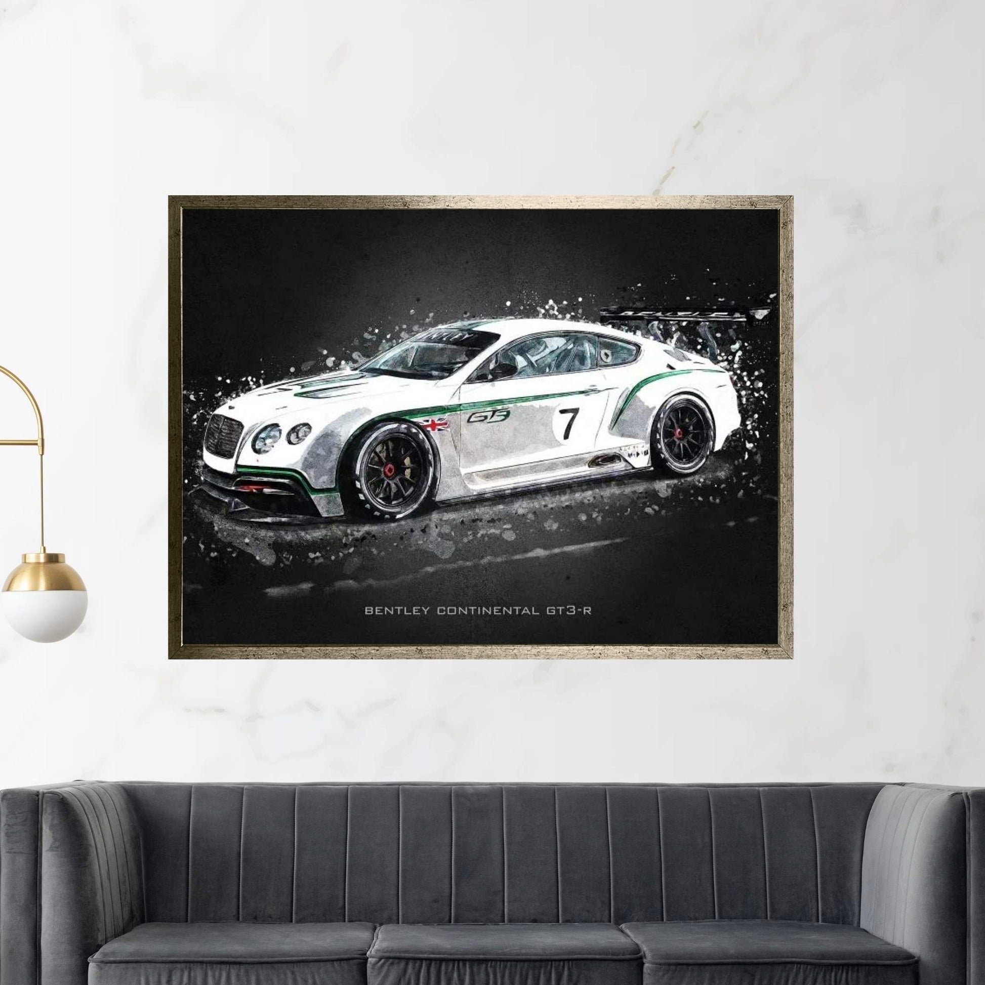 Bentley Continental GT3-R Canvas Wall Art - Y Canvas