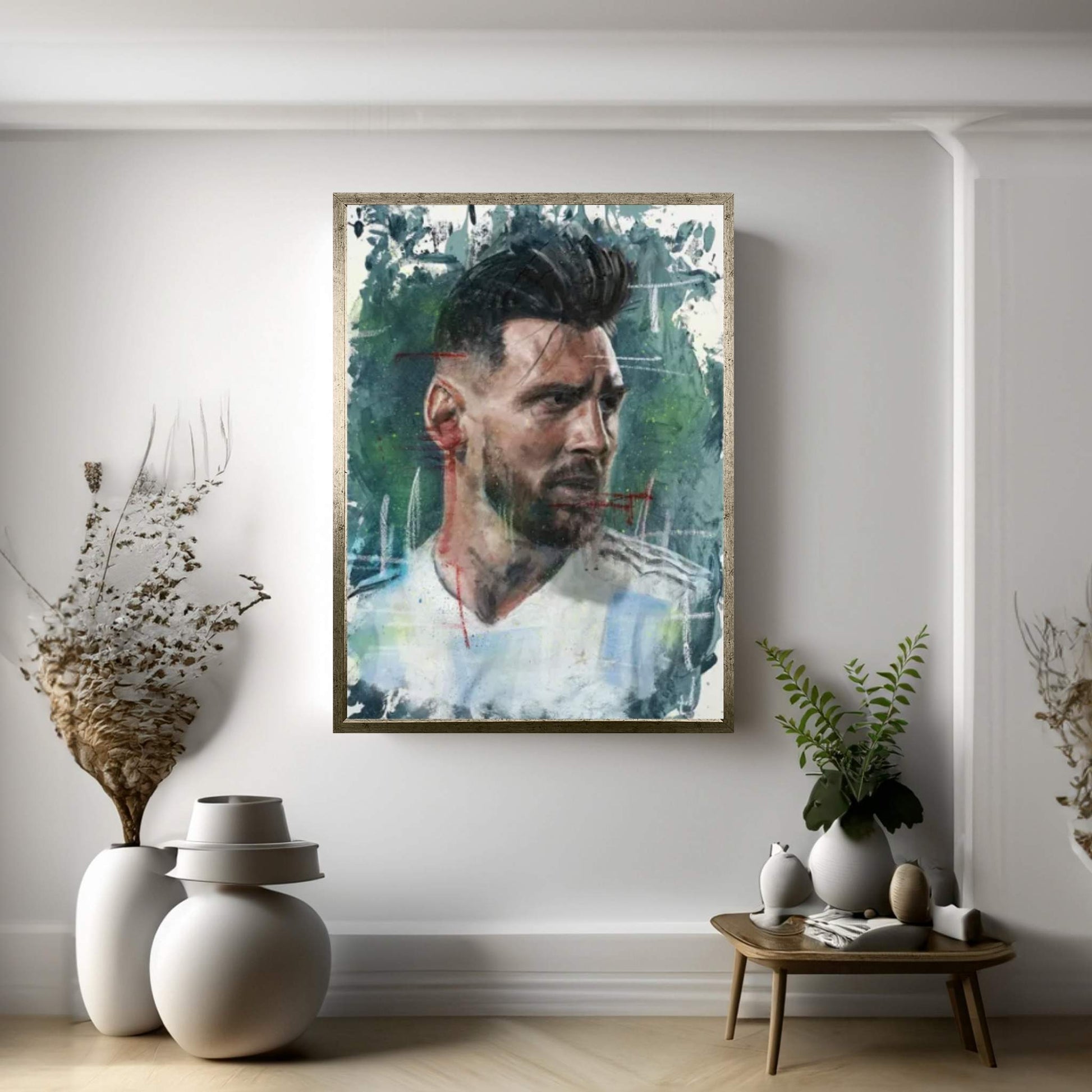 Lionel Messi Canvas Wall Art - Y Canvas