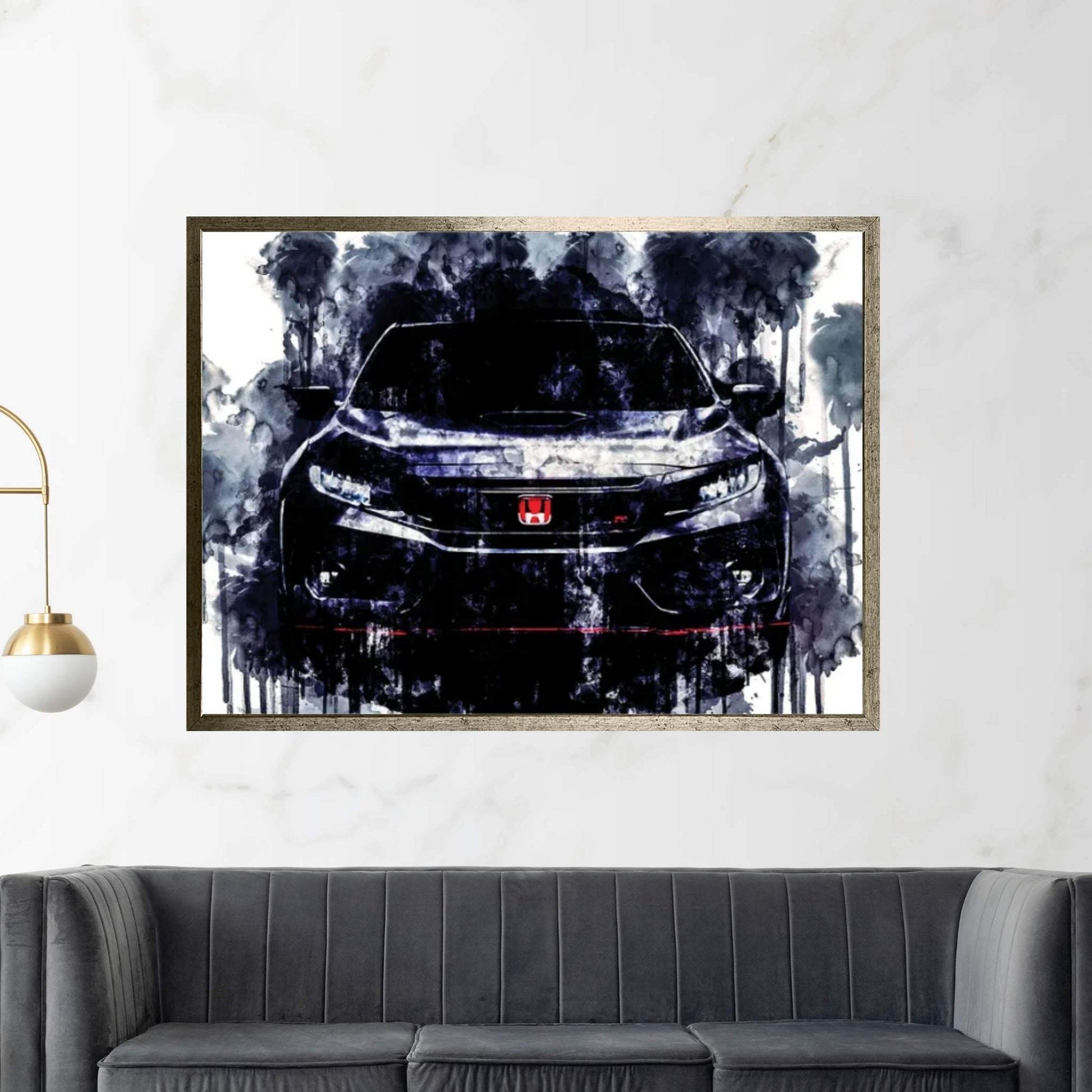2017 Honda Civic Type R Canvas Wall Art - Y Canvas