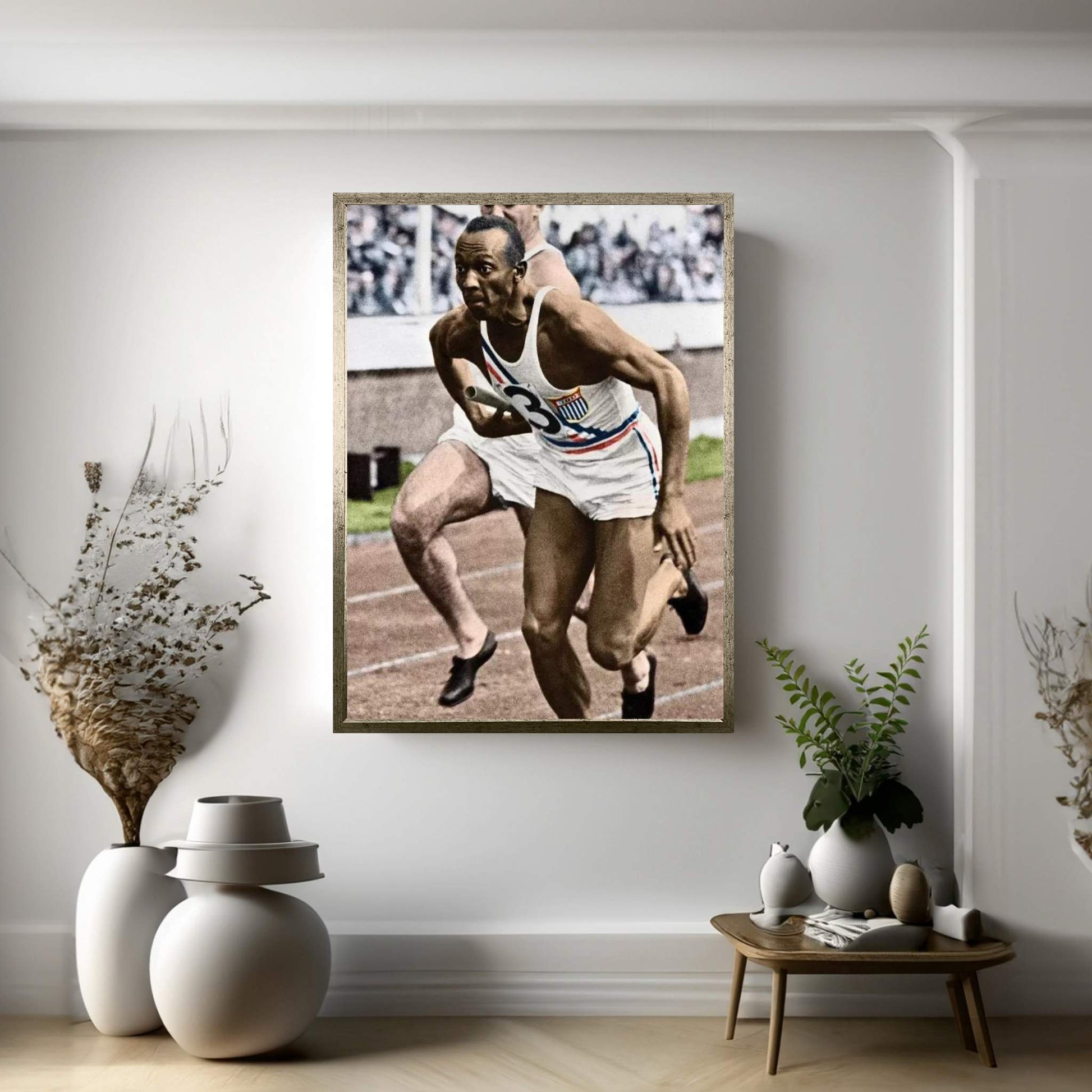 Jesse Owens (1913-1980) Canvas Wall Art - Y Canvas