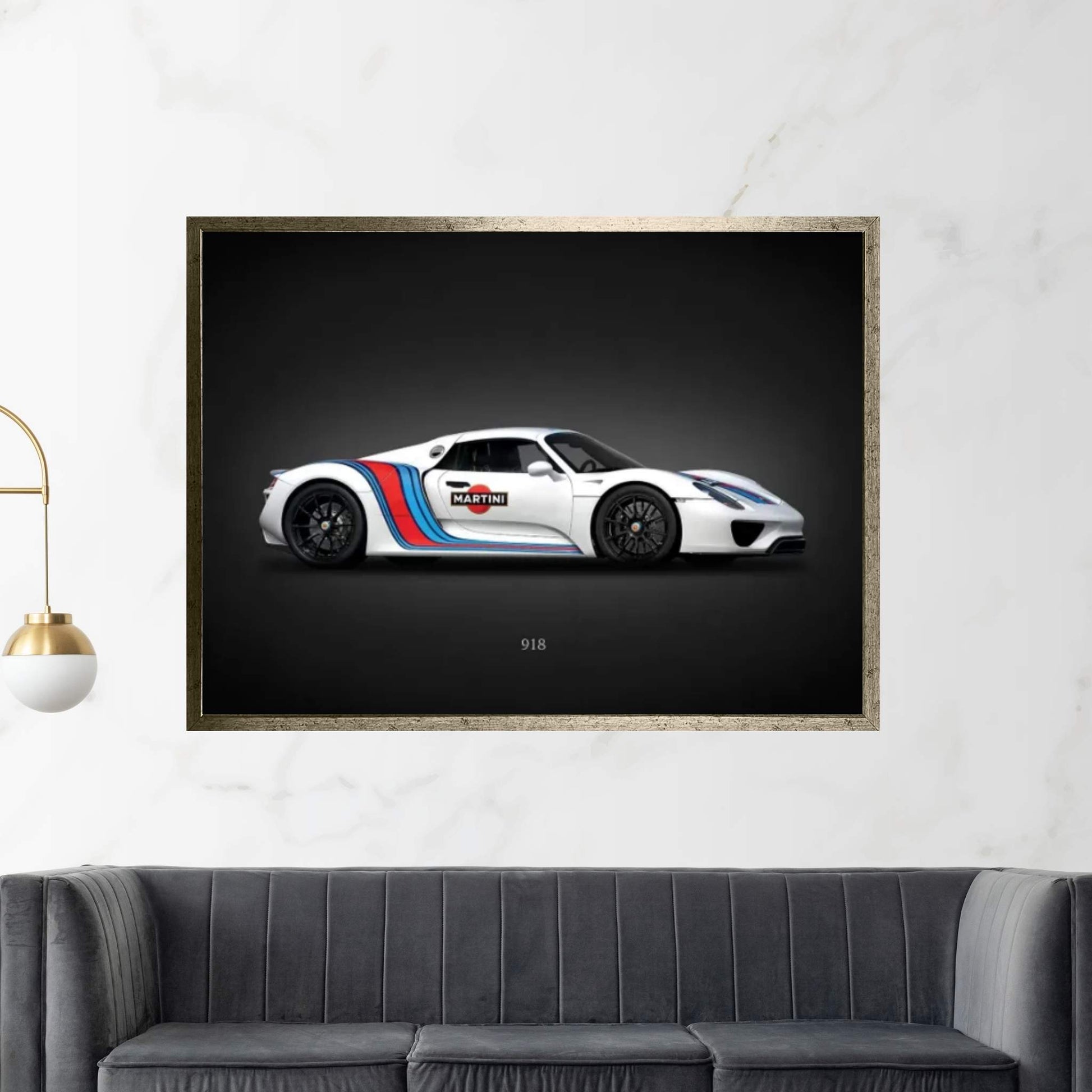 Porsche 918 Martini Canvas Wall Art - Y Canvas