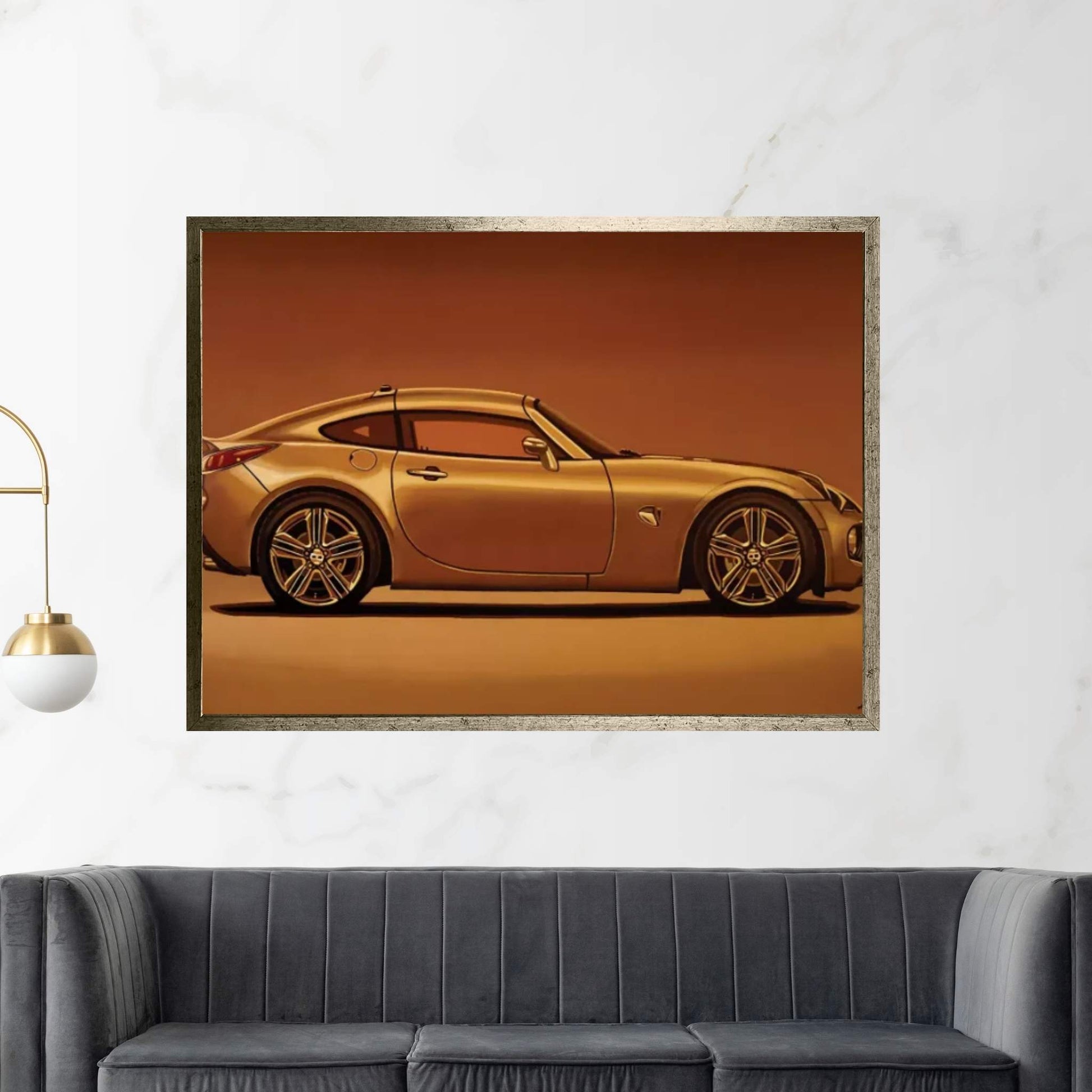 Pontiac Solstice Coupe 2009 Canvas Wall Art - Y Canvas