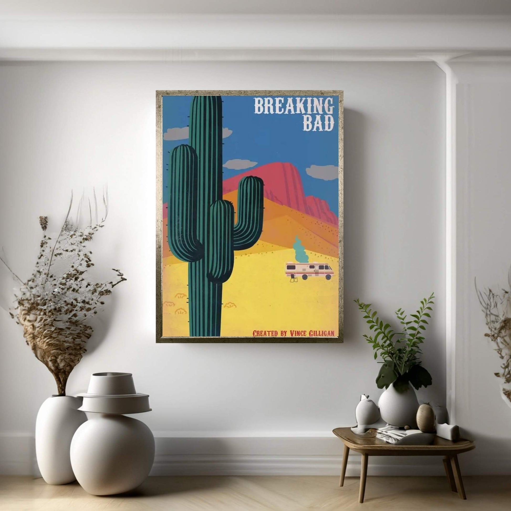 Breaking Bad Vintage Style Poster Canvas Wall Art - Y Canvas