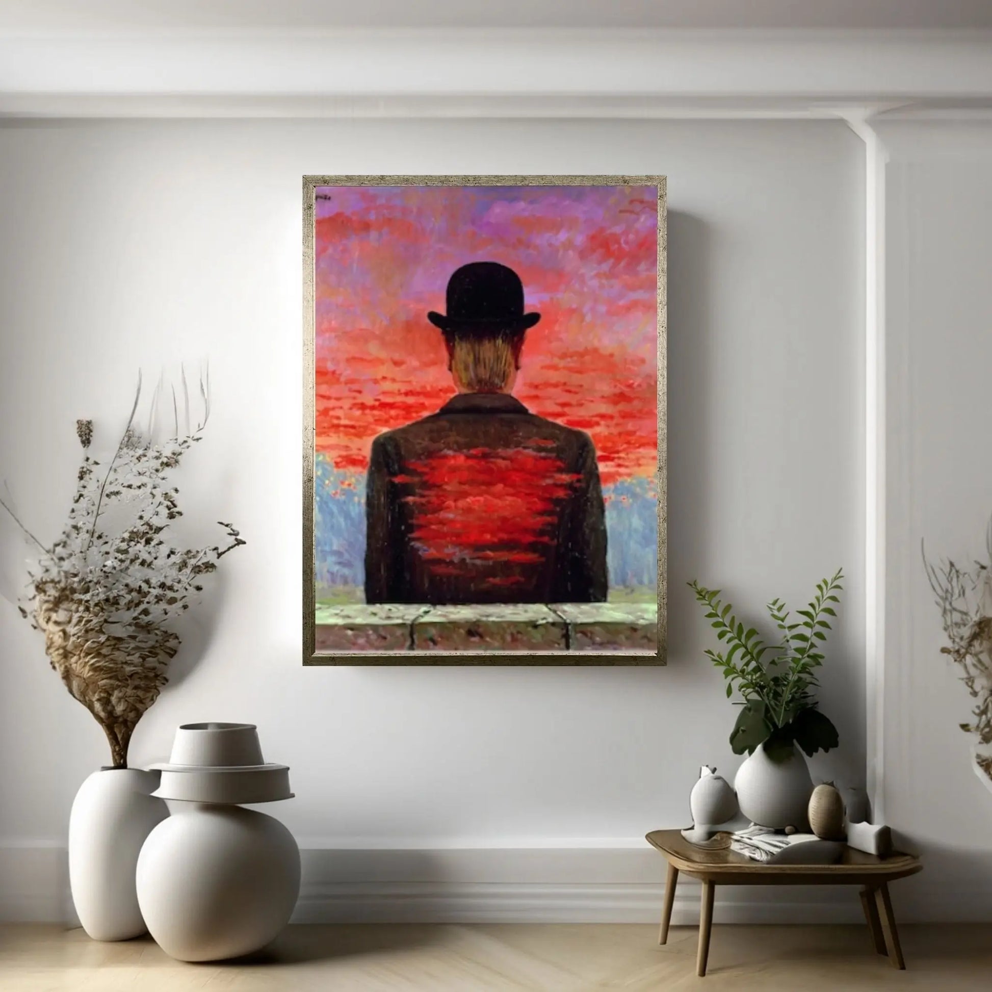 Rene Magritte Surrealistic Art Print Modern Canvas Wall Art - Y Canvas