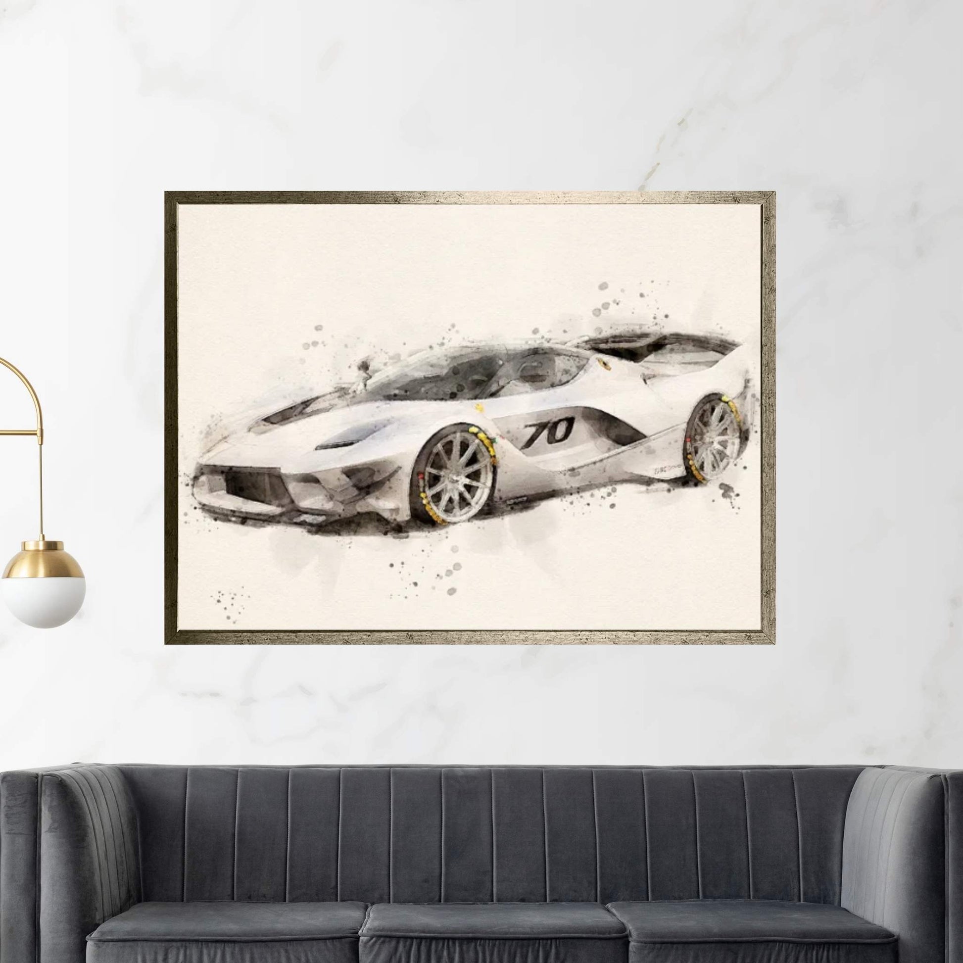 Ferrari FXX Evo Canvas Wall Art - Y Canvas