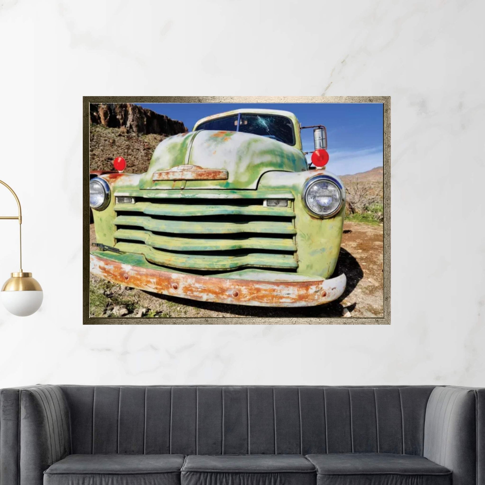 Green Grill Canvas Wall Art - Y Canvas