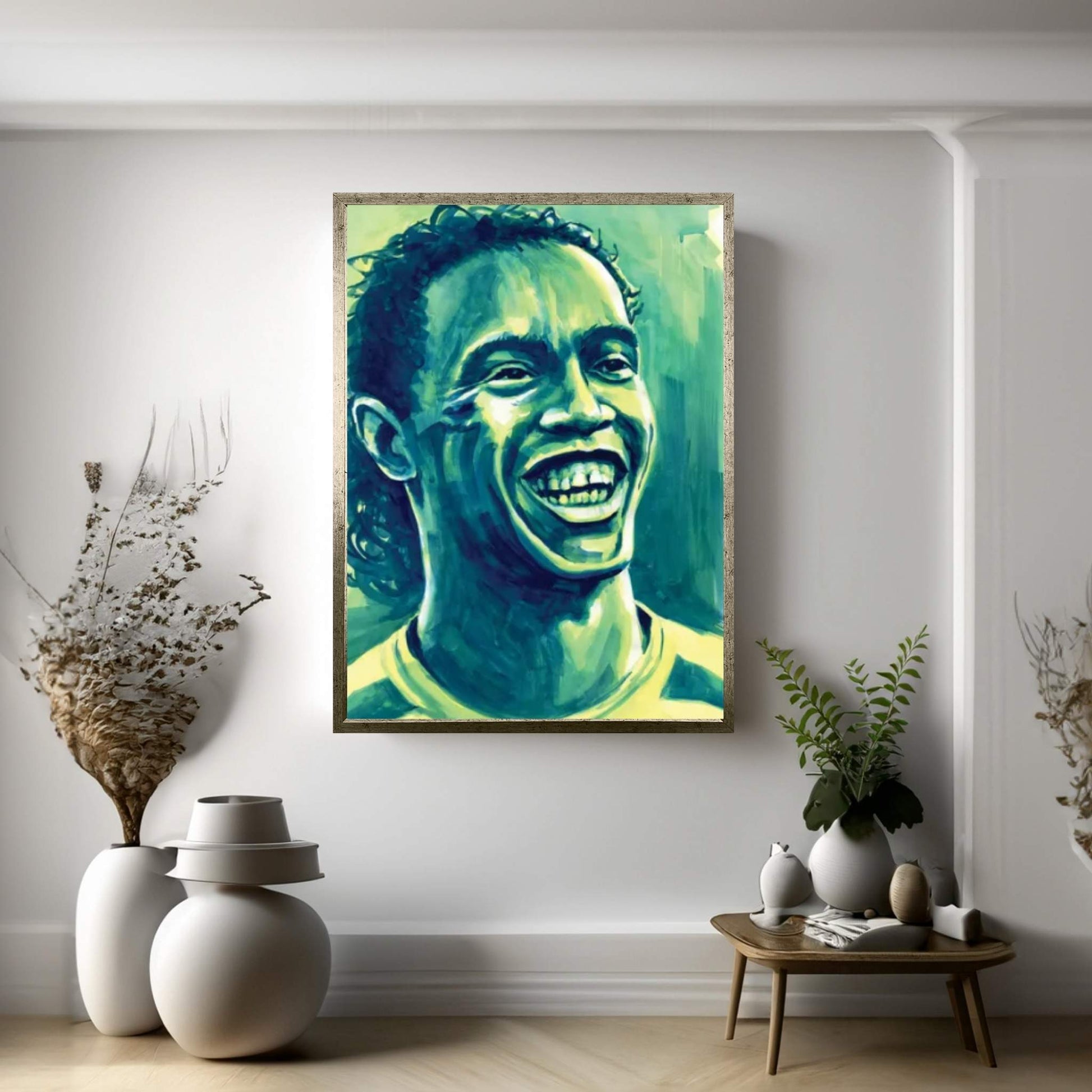 Ronaldinho - 2002 Fifa World Cup Winner Canvas Wall Art - Y Canvas