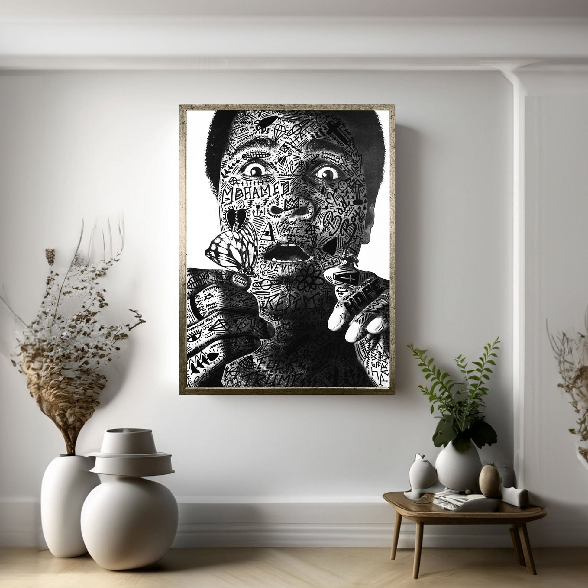 Mohamed Ali Canvas Wall Art - Y Canvas