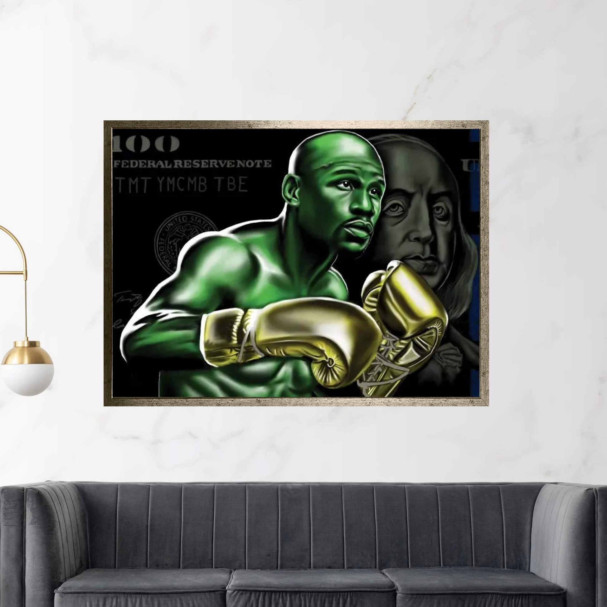 Floyd Mayweather-Money Canvas Wall Art - Y Canvas