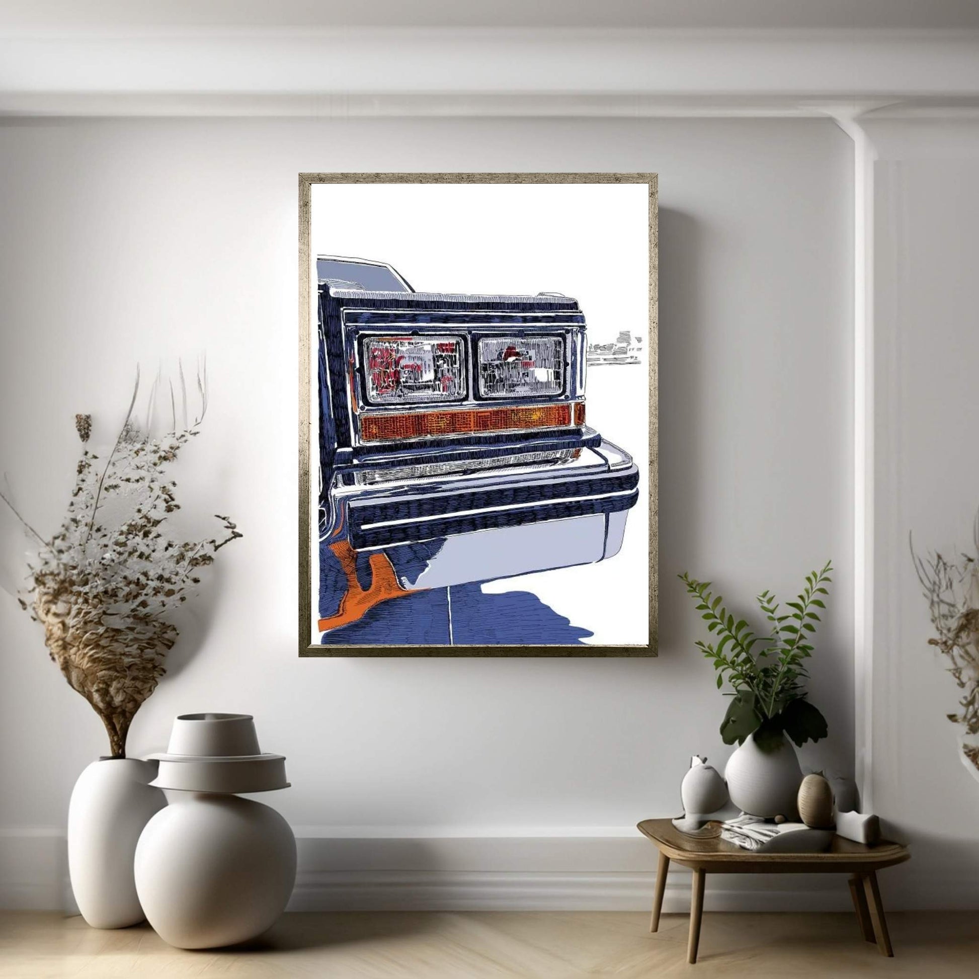 Headlights Canvas Wall Art - Y Canvas