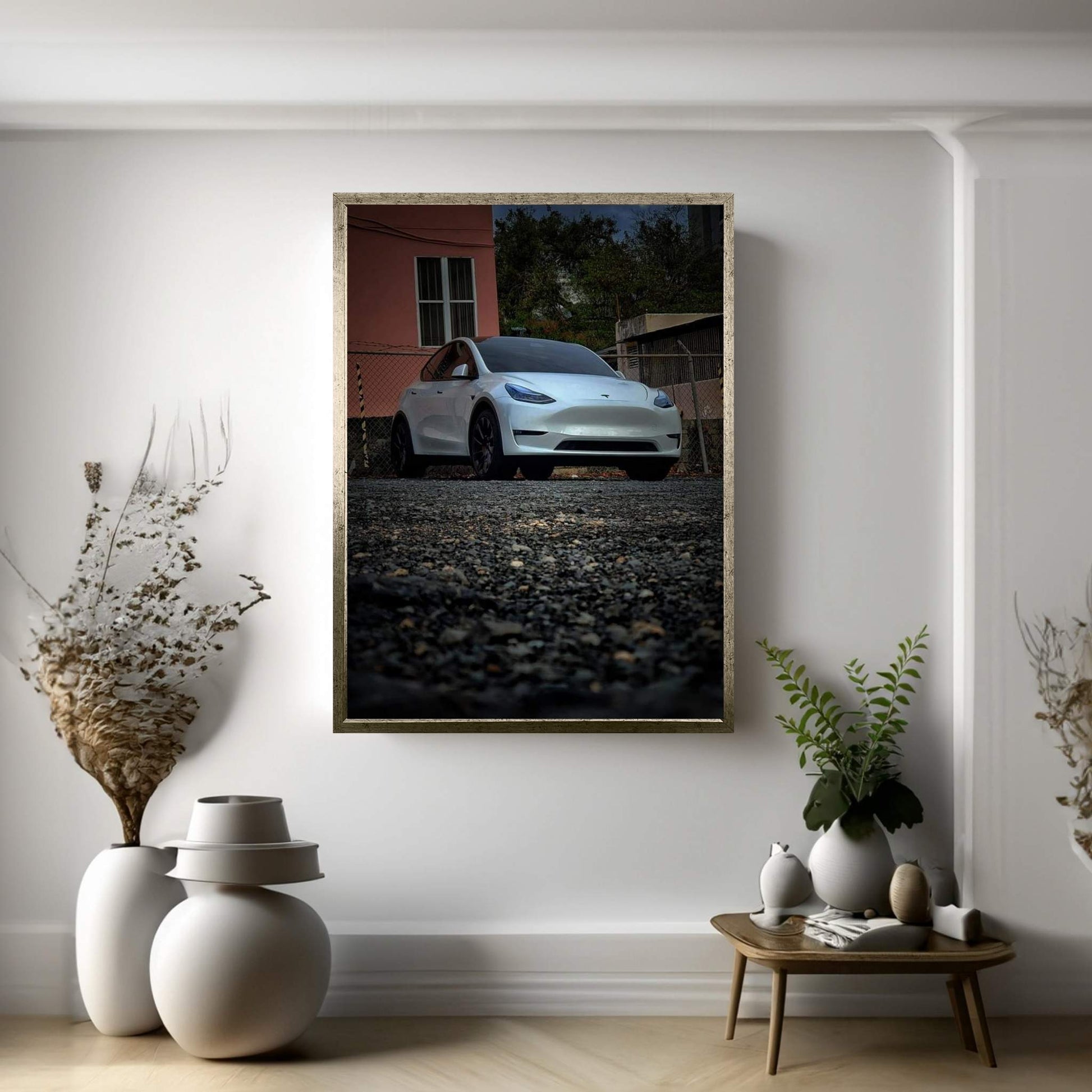 Tesla Canvas Wall Art - Y Canvas