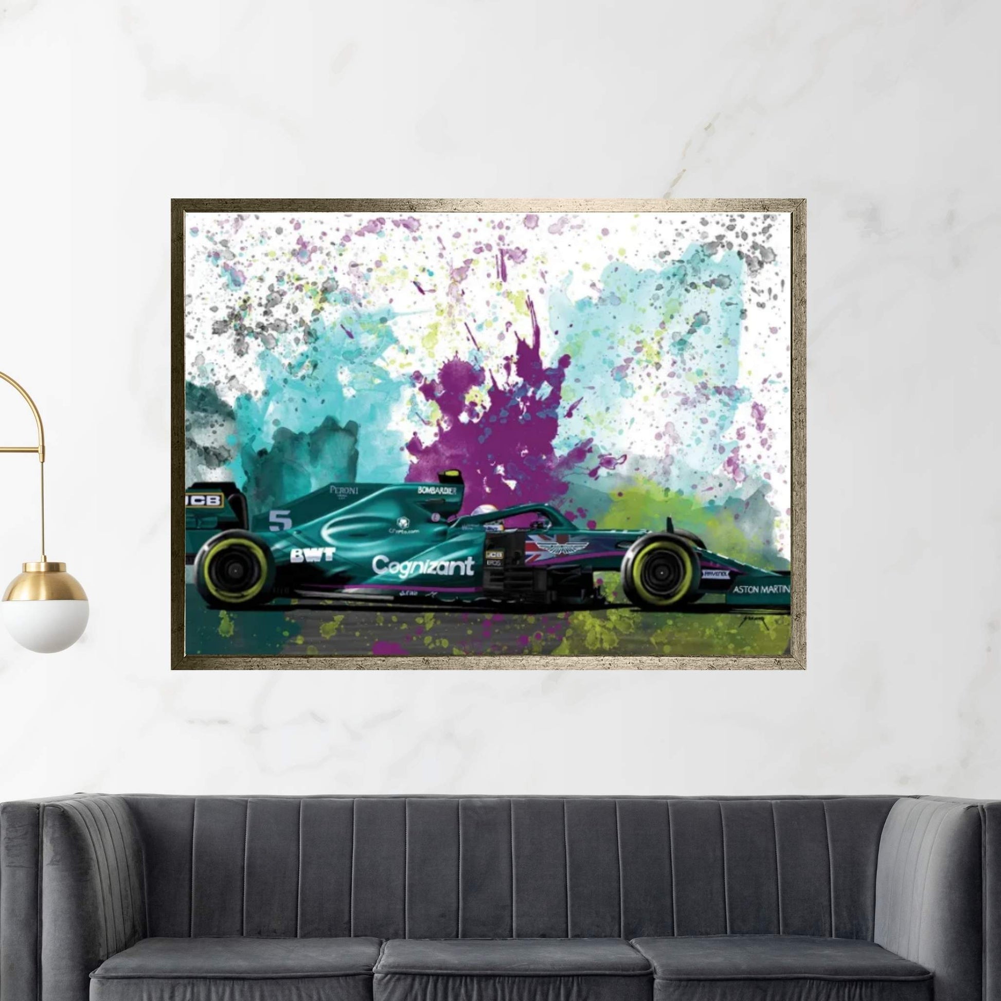 Russel's Racecar Canvas Wall Art - Y Canvas