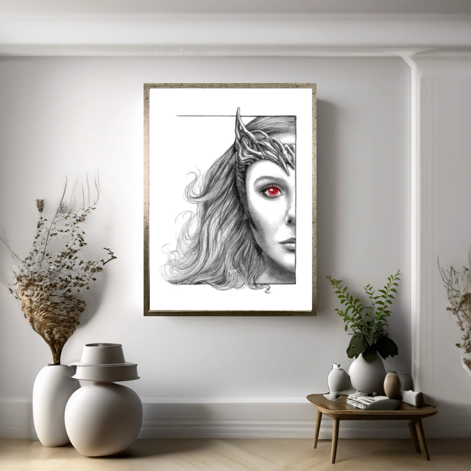 Scarlet Witch Canvas Wall Art - Y Canvas