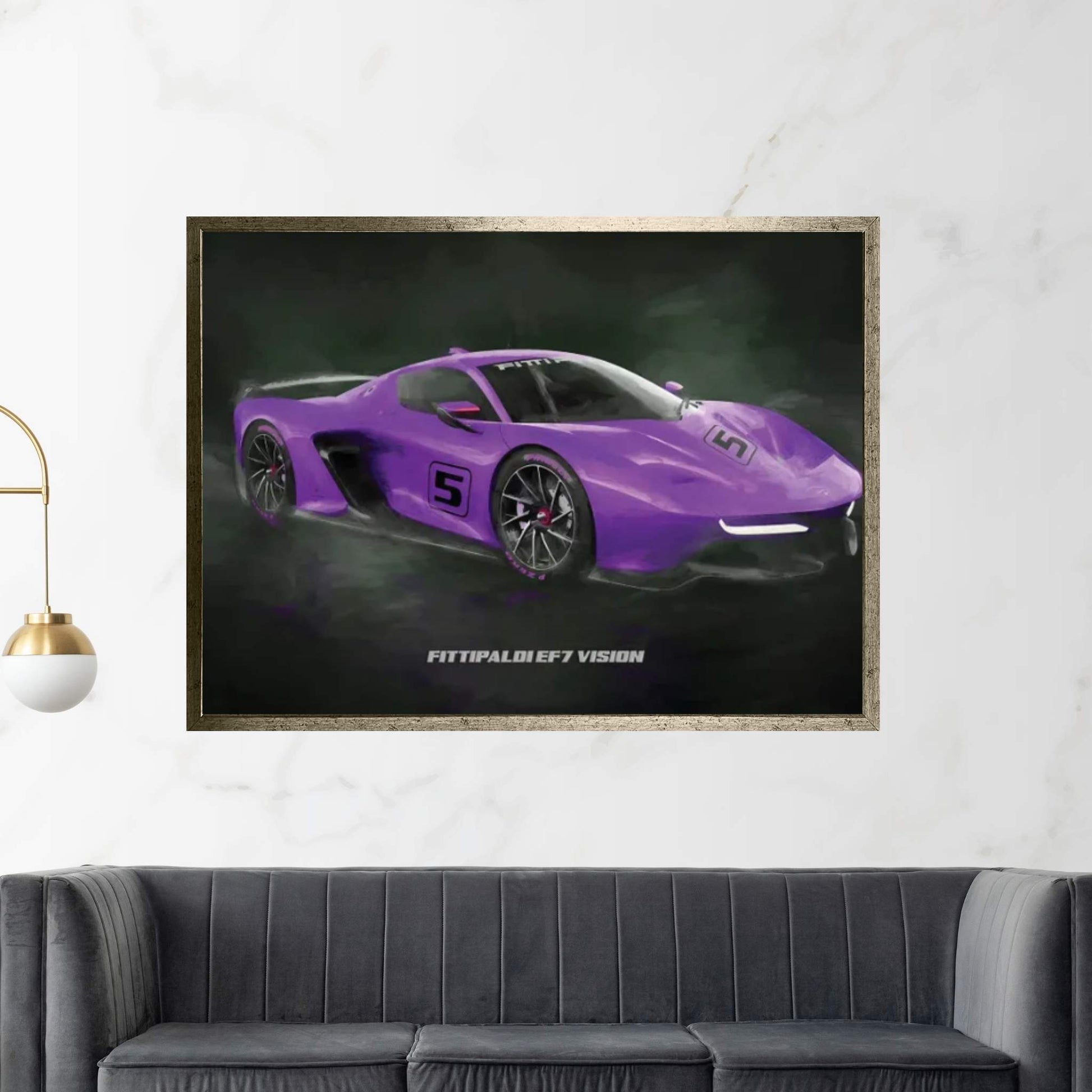 Fittipaldi EF7 Vision sports car Canvas Wall Art - Y Canvas