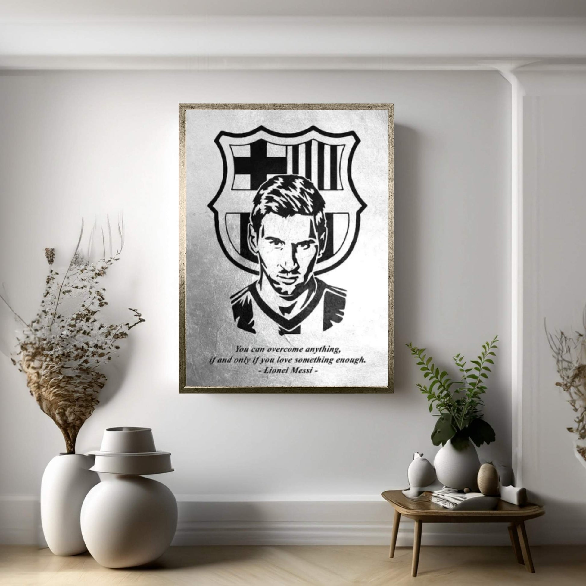 Lionel Messi Motivation Canvas Wall Art - Y Canvas