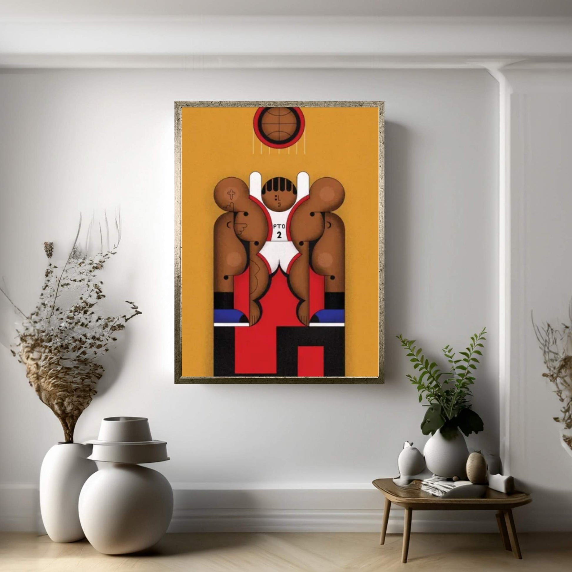 Buzzer Beater Canvas Wall Art - Y Canvas