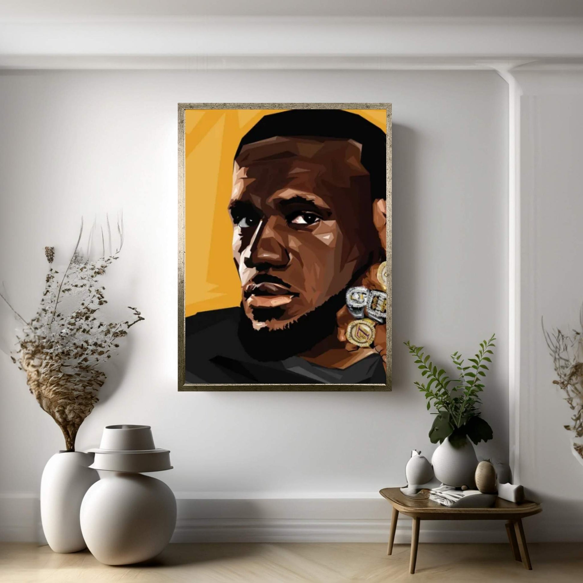 King Rings Canvas Wall Art - Y Canvas