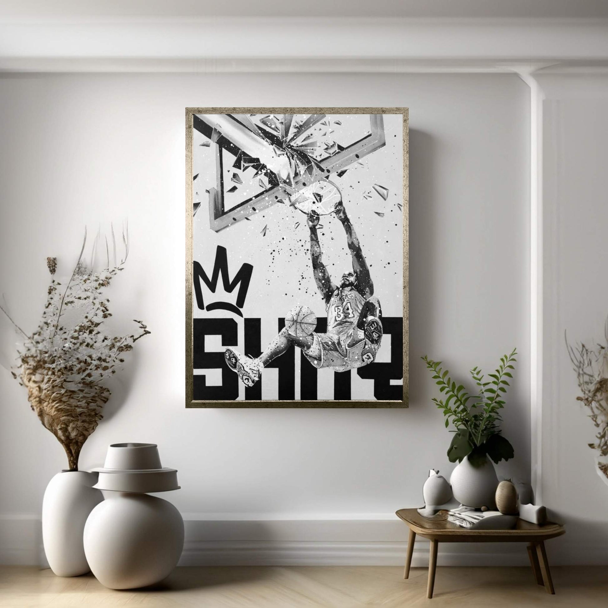Shaq Canvas Wall Art - Y Canvas