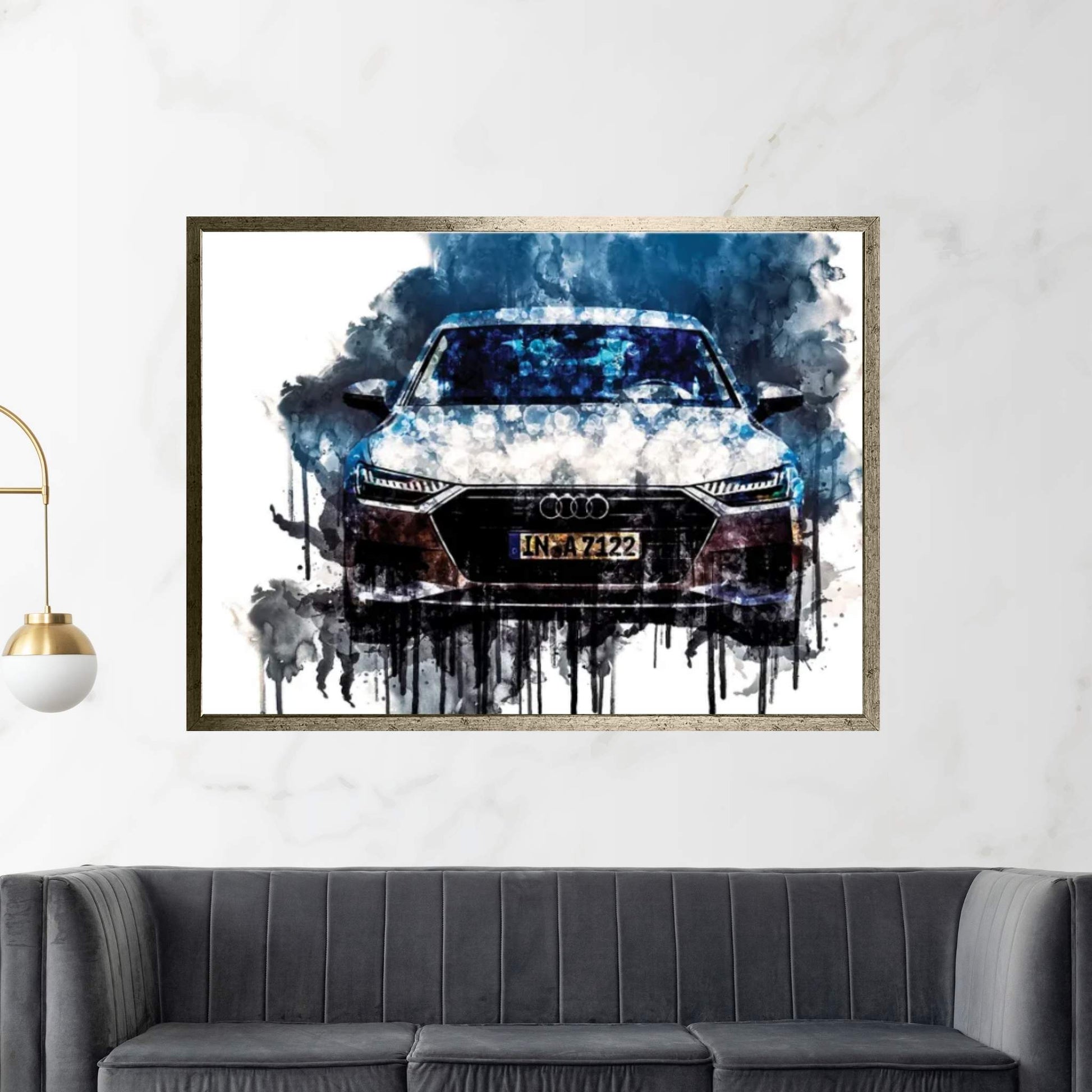 Car 2018 Audi A7 Sportback 50 TDI Quattro Canvas Wall Art - Y Canvas