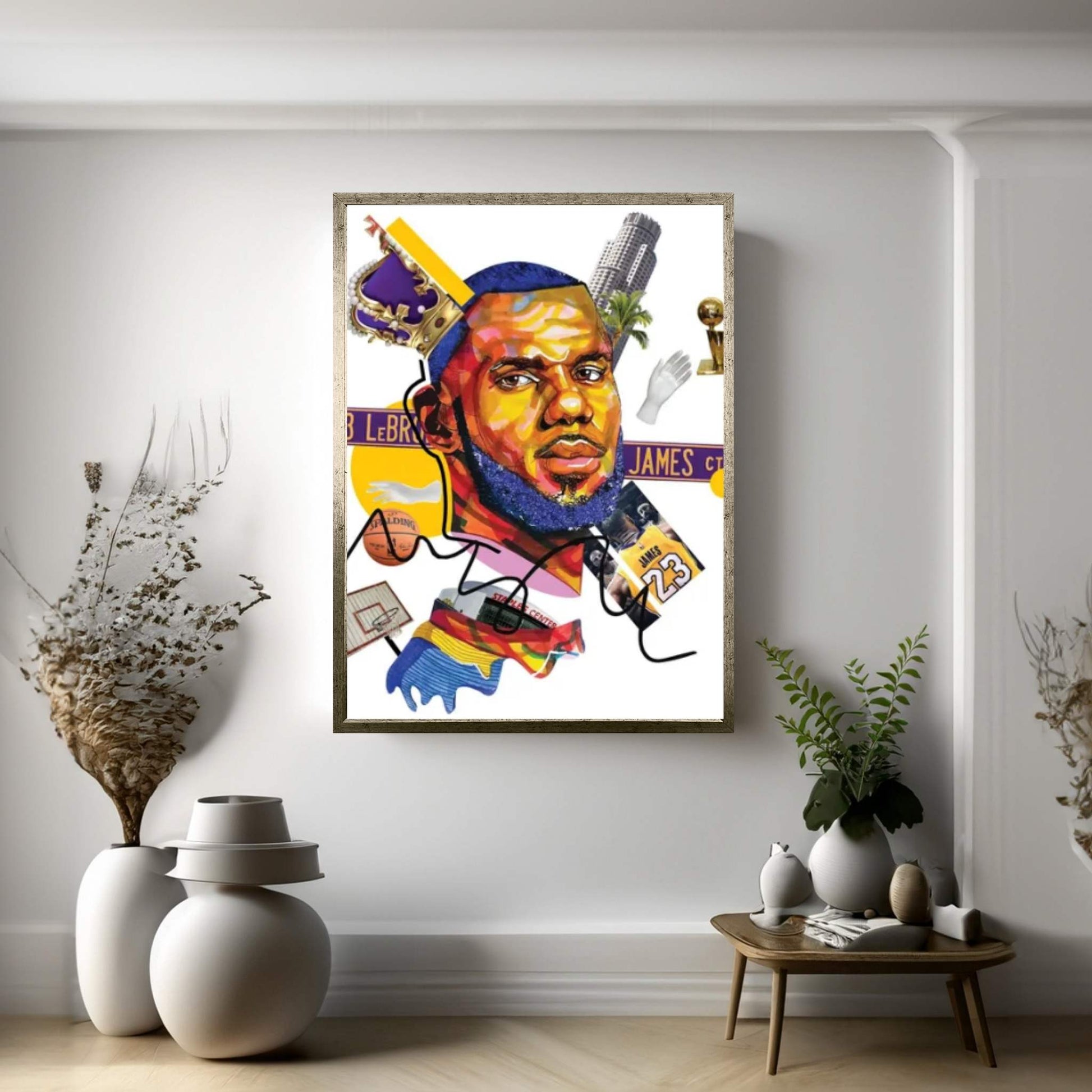 Lebron James Canvas Wall Art - Y Canvas