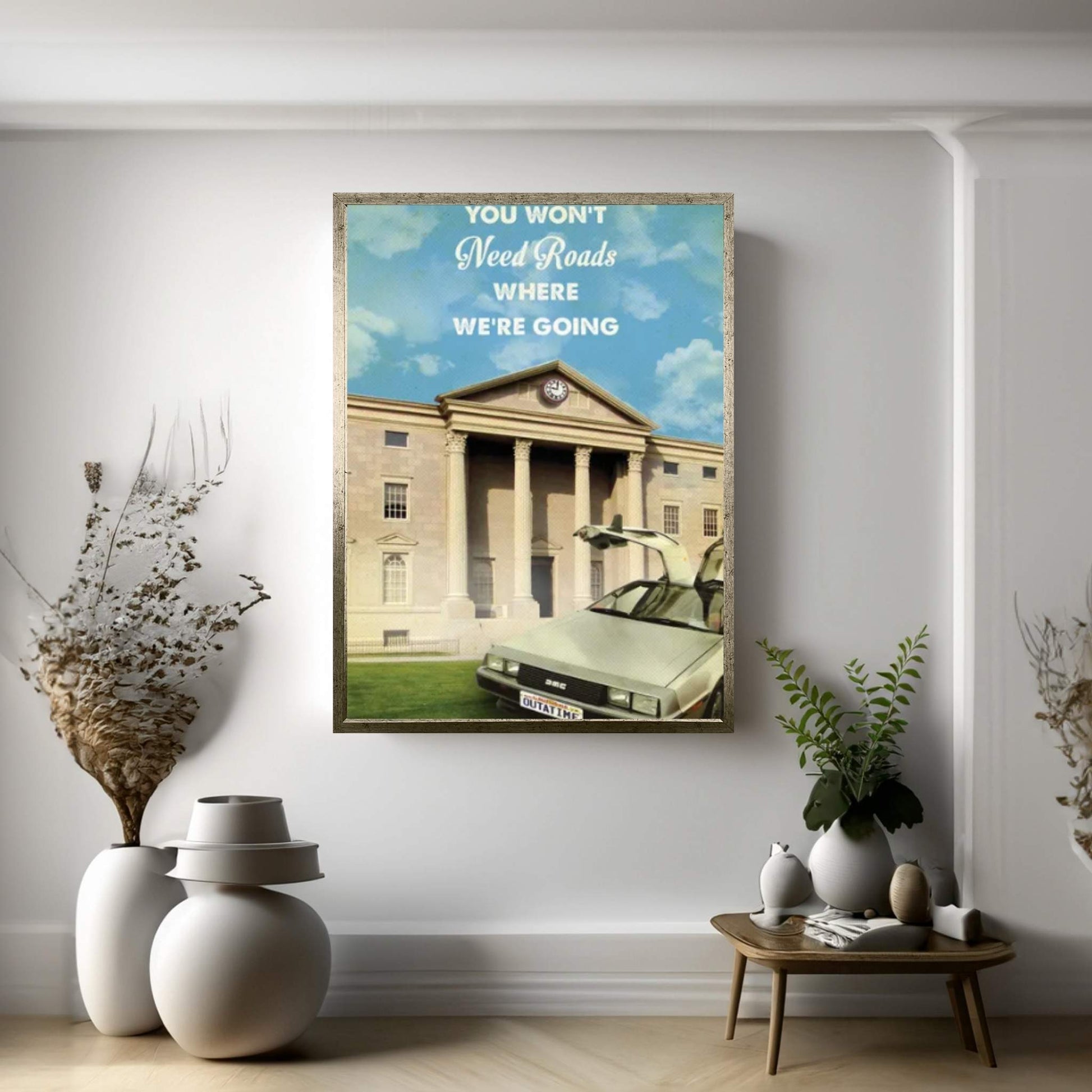 Back To The Future Travel Movie Canvas Wall Art - Y Canvas
