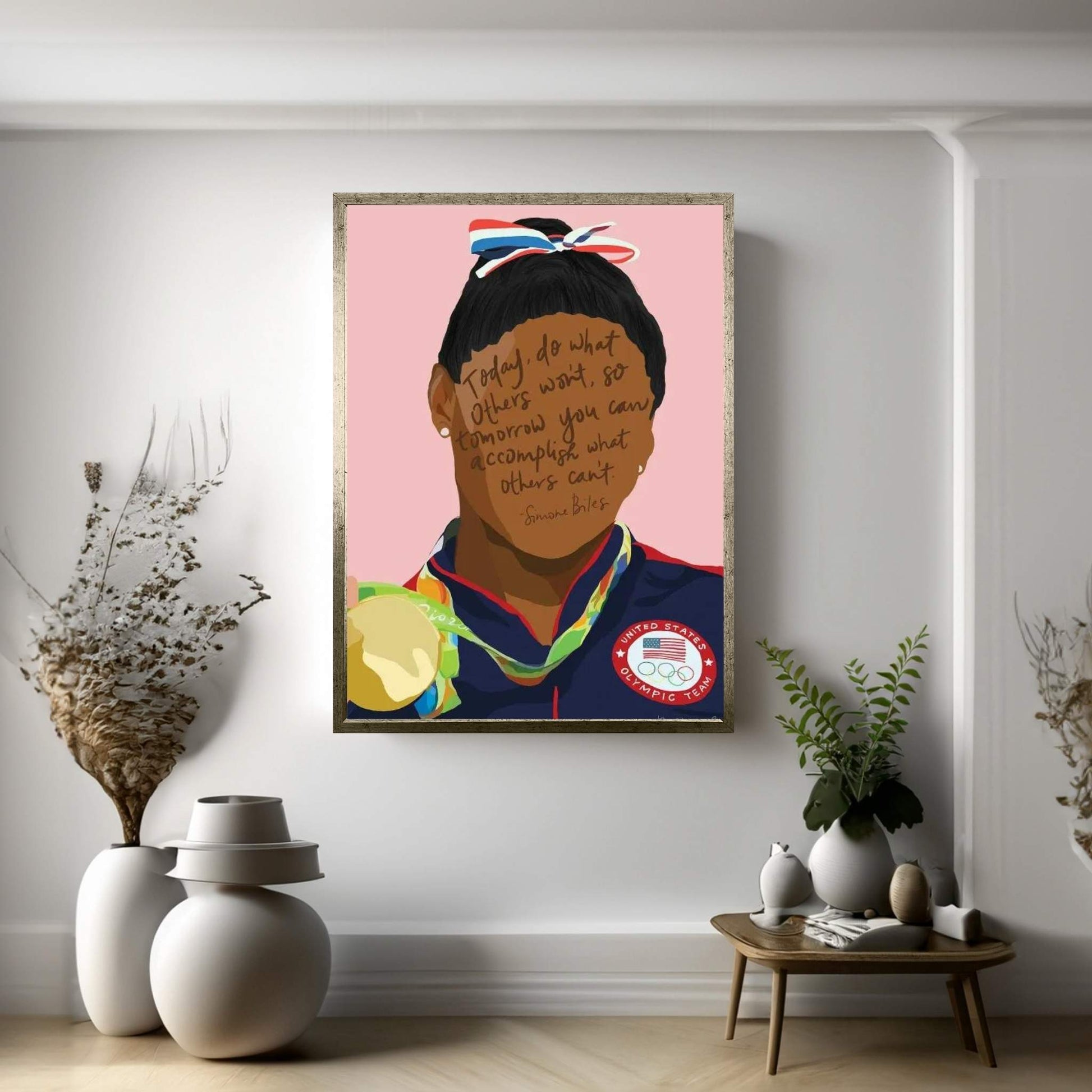 Simone Biles Canvas Wall Art - Y Canvas