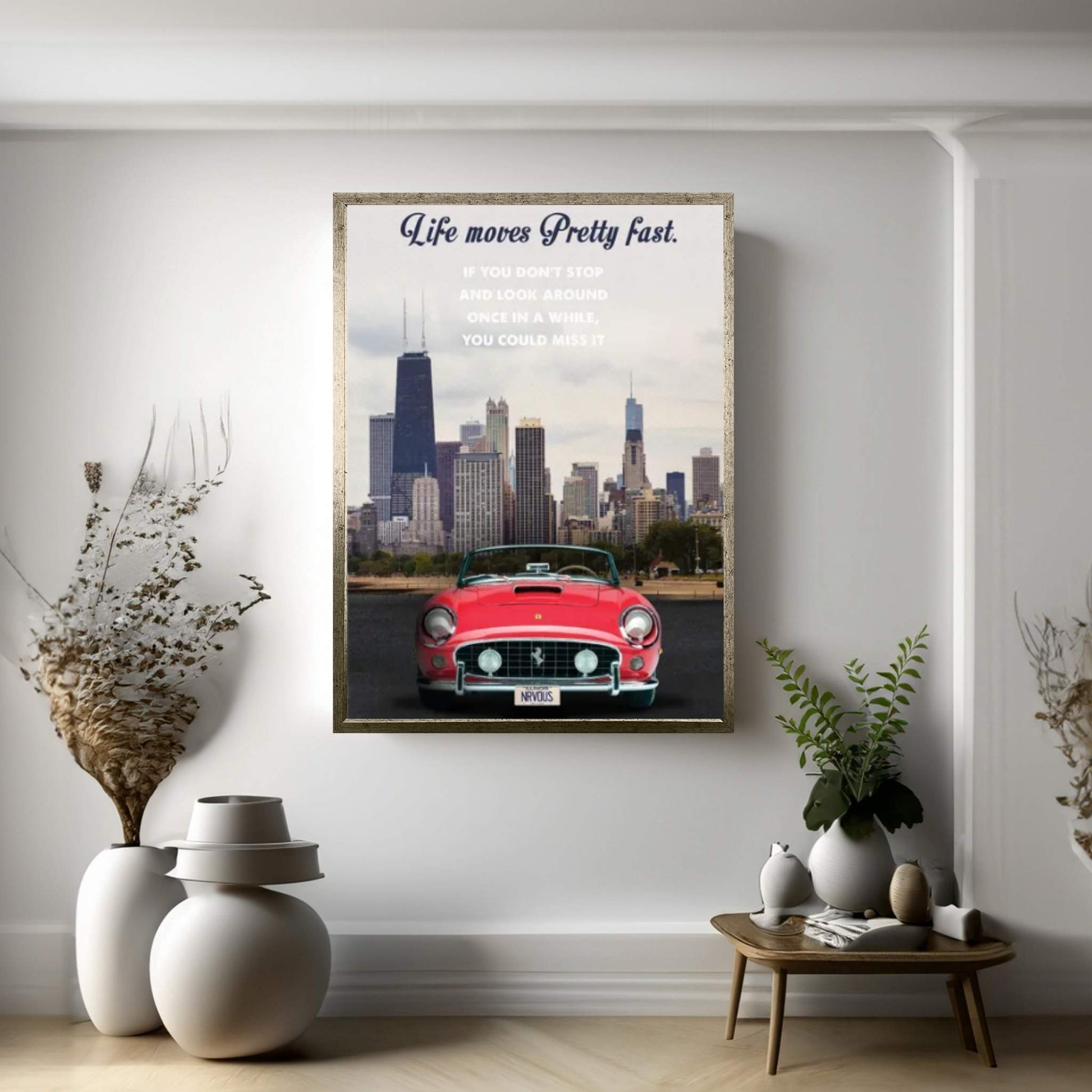 Ferris Bueller's Day Off Travel Movie Art Canvas Wall Art - Y Canvas