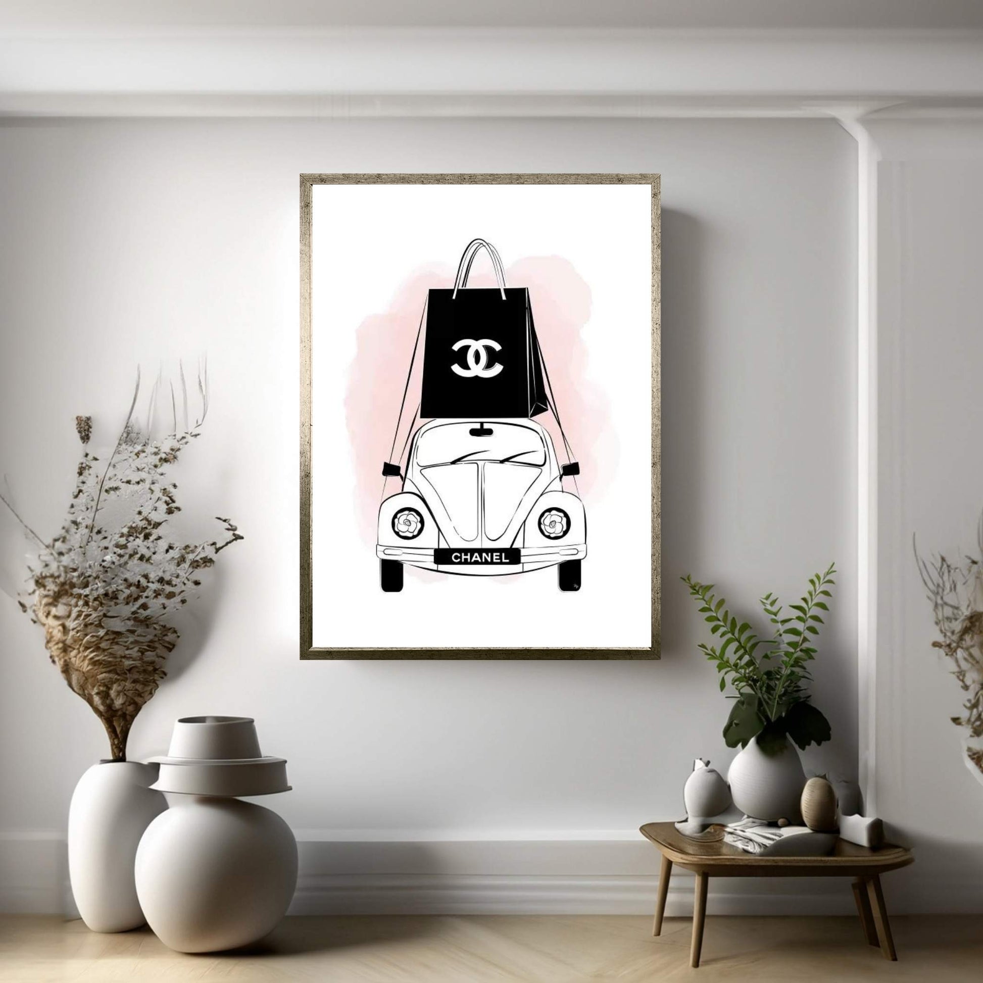 Chanel Car Canvas Wall Art - Y Canvas