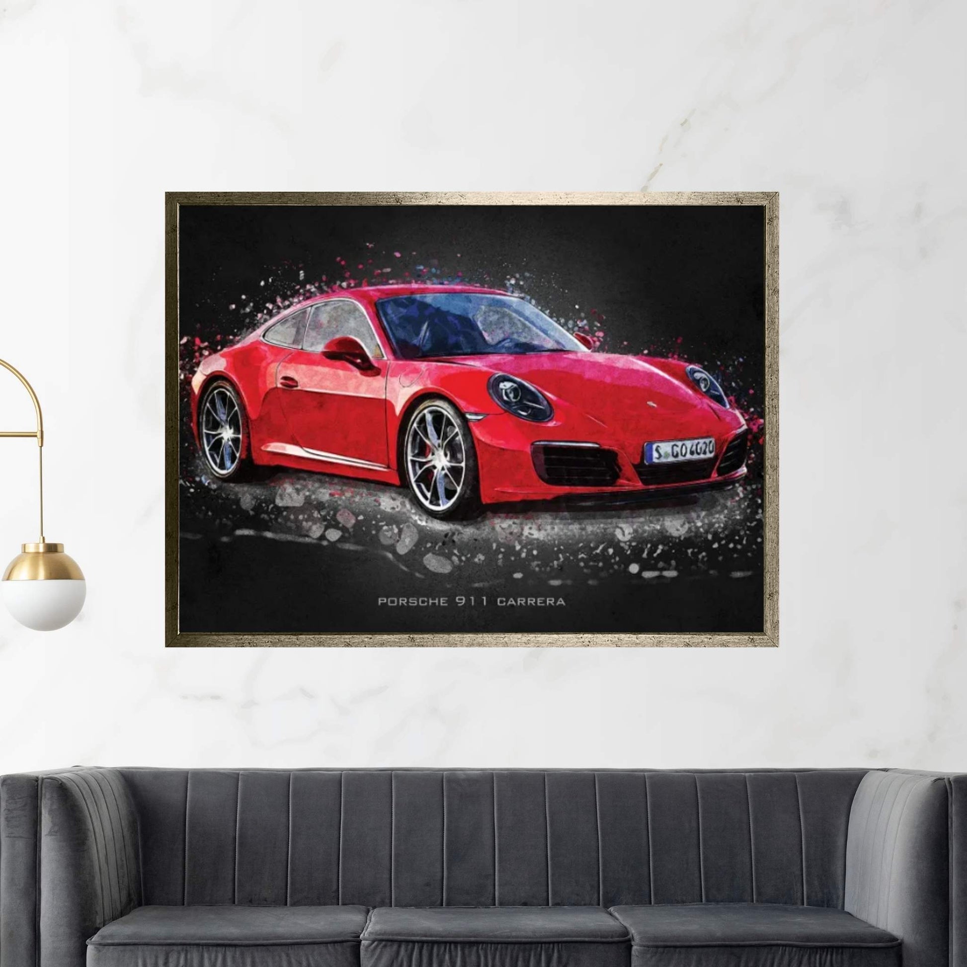 Porsche 911 Carrera Canvas Wall Art - Y Canvas