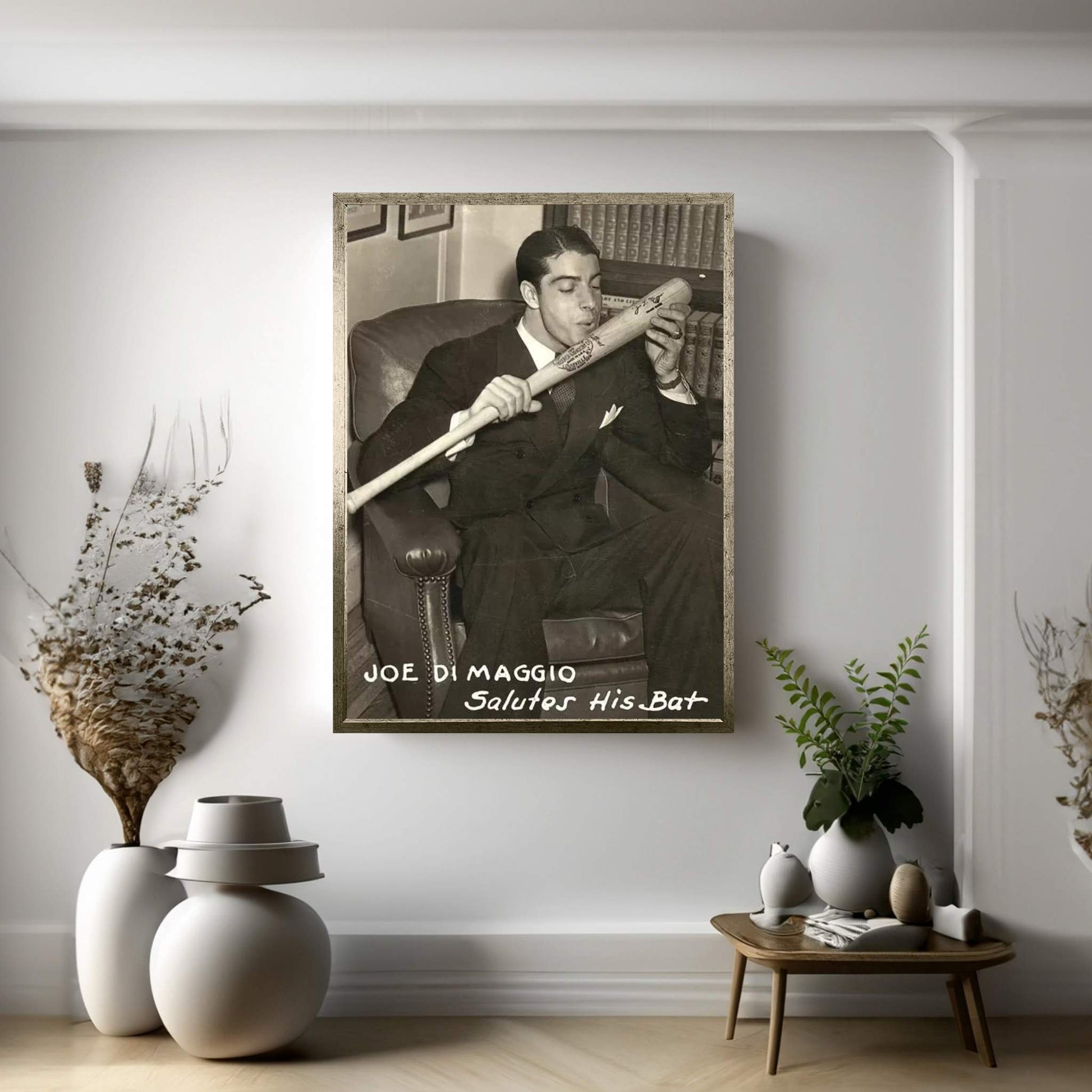 Joe Dimaggio (1914-1999) Canvas Wall Art - Y Canvas