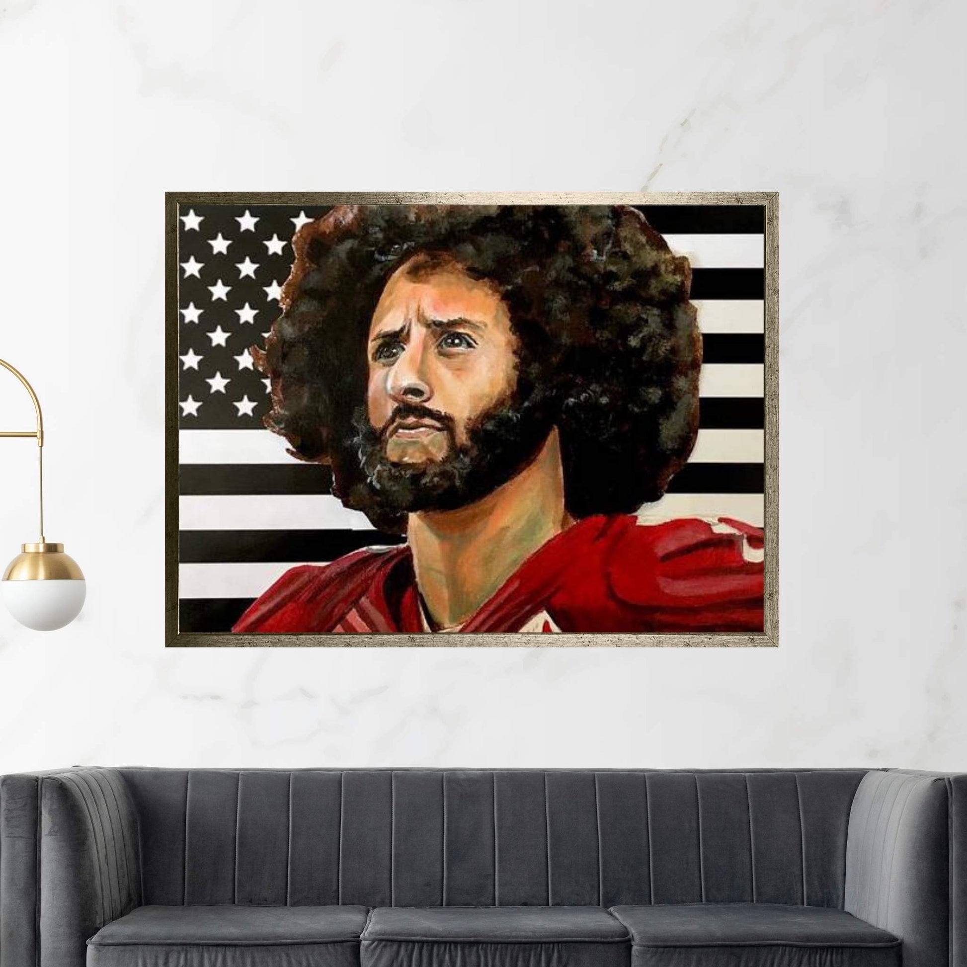 Kaeptain America - Colin Kaepernick Canvas Wall Art - Y Canvas