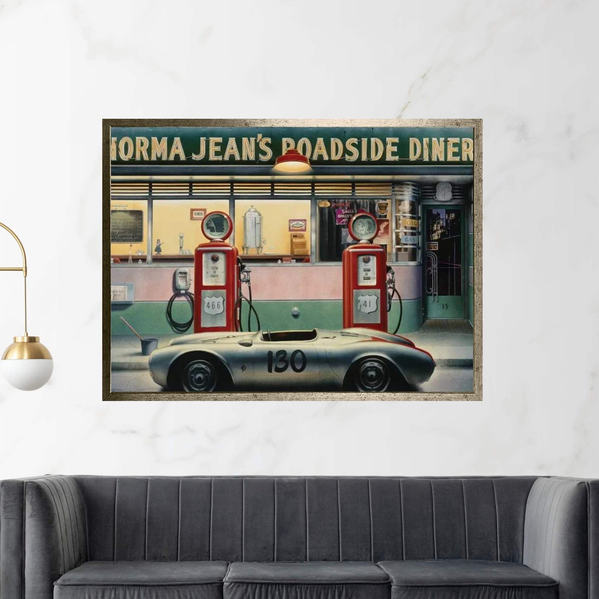 Destiny Highway Calendar Girl Canvas Wall Art - Y Canvas
