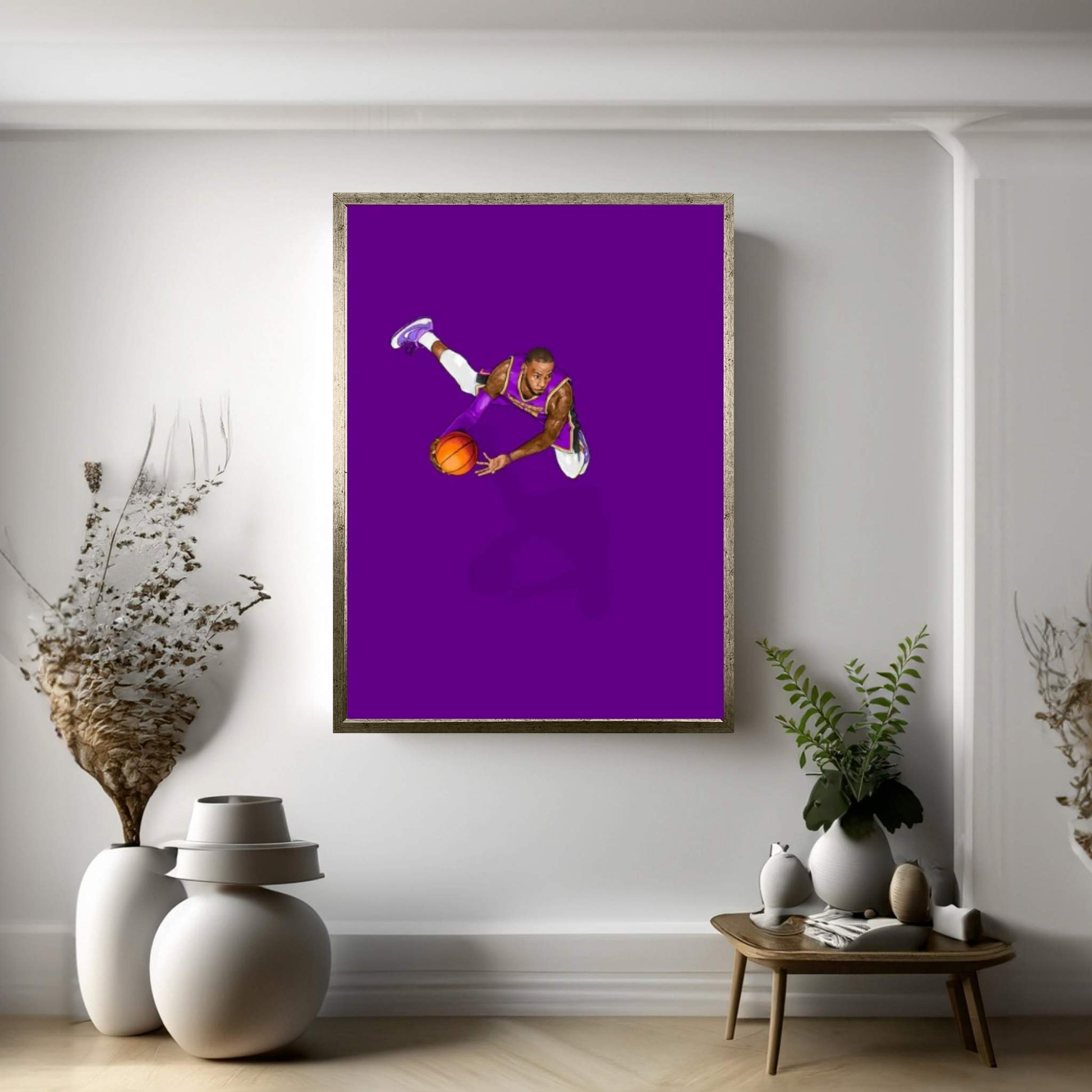 Frequent Fliers Lebron Canvas Wall Art - Y Canvas