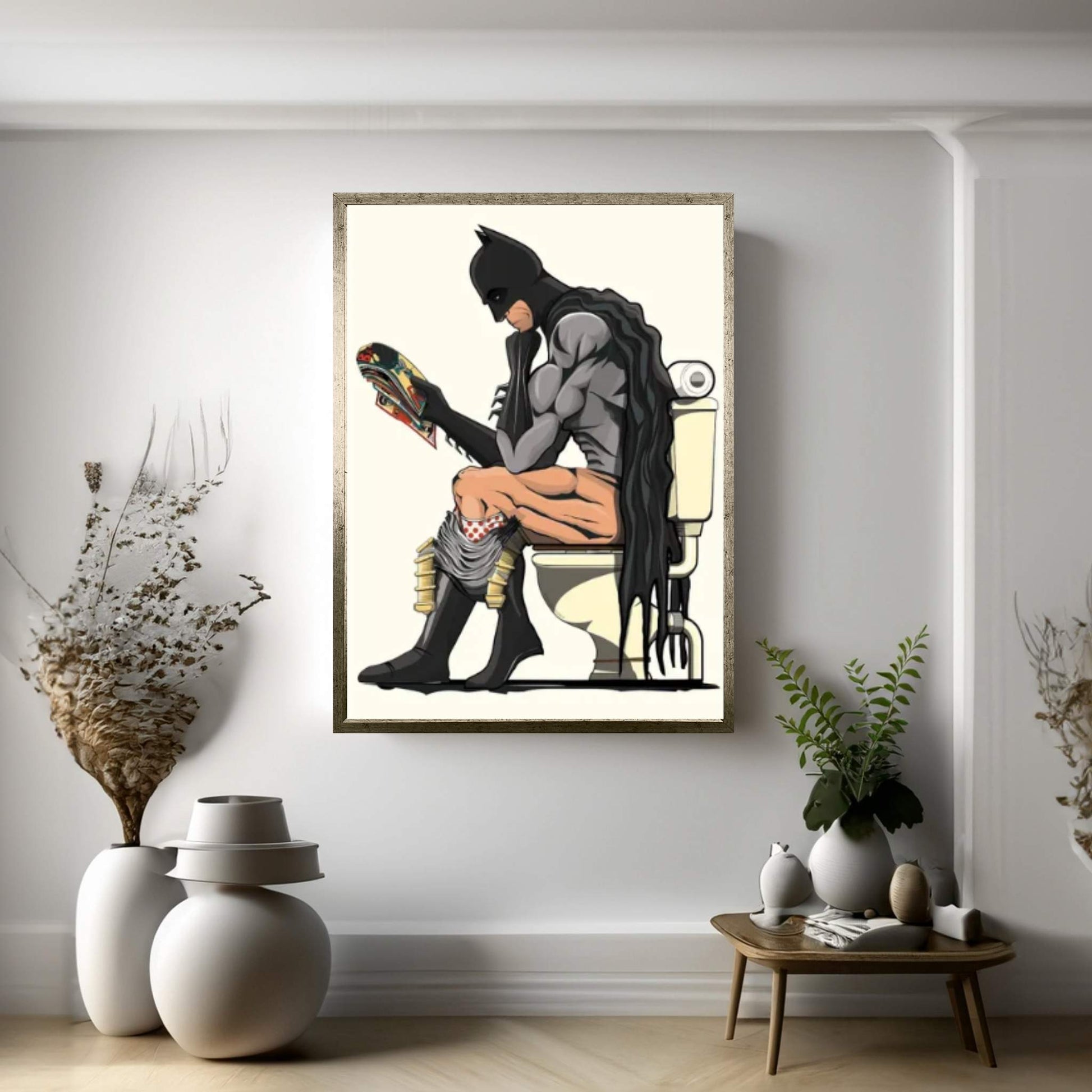 Bat Loo II Canvas Wall Art - Y Canvas