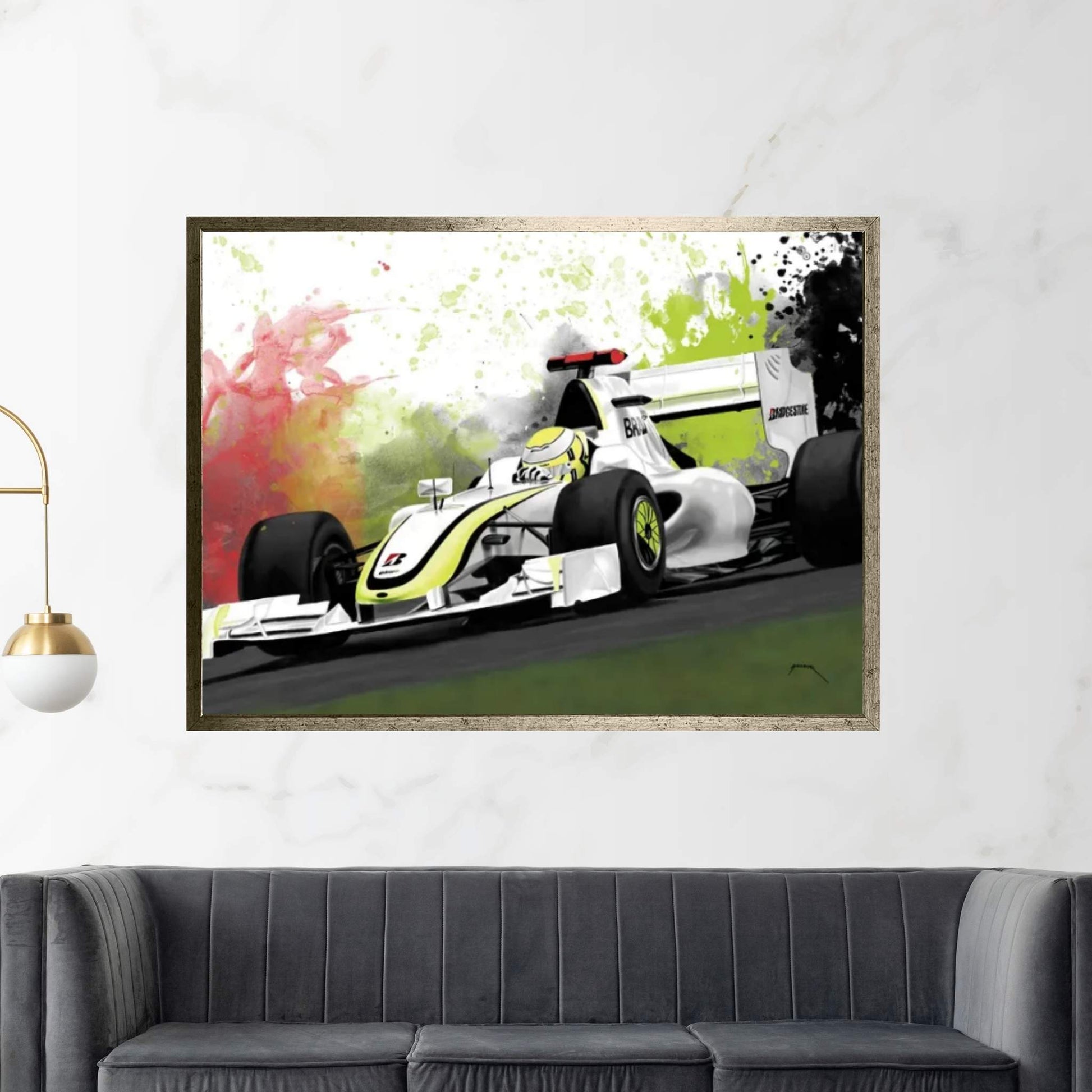 Button Canvas Wall Art - Y Canvas