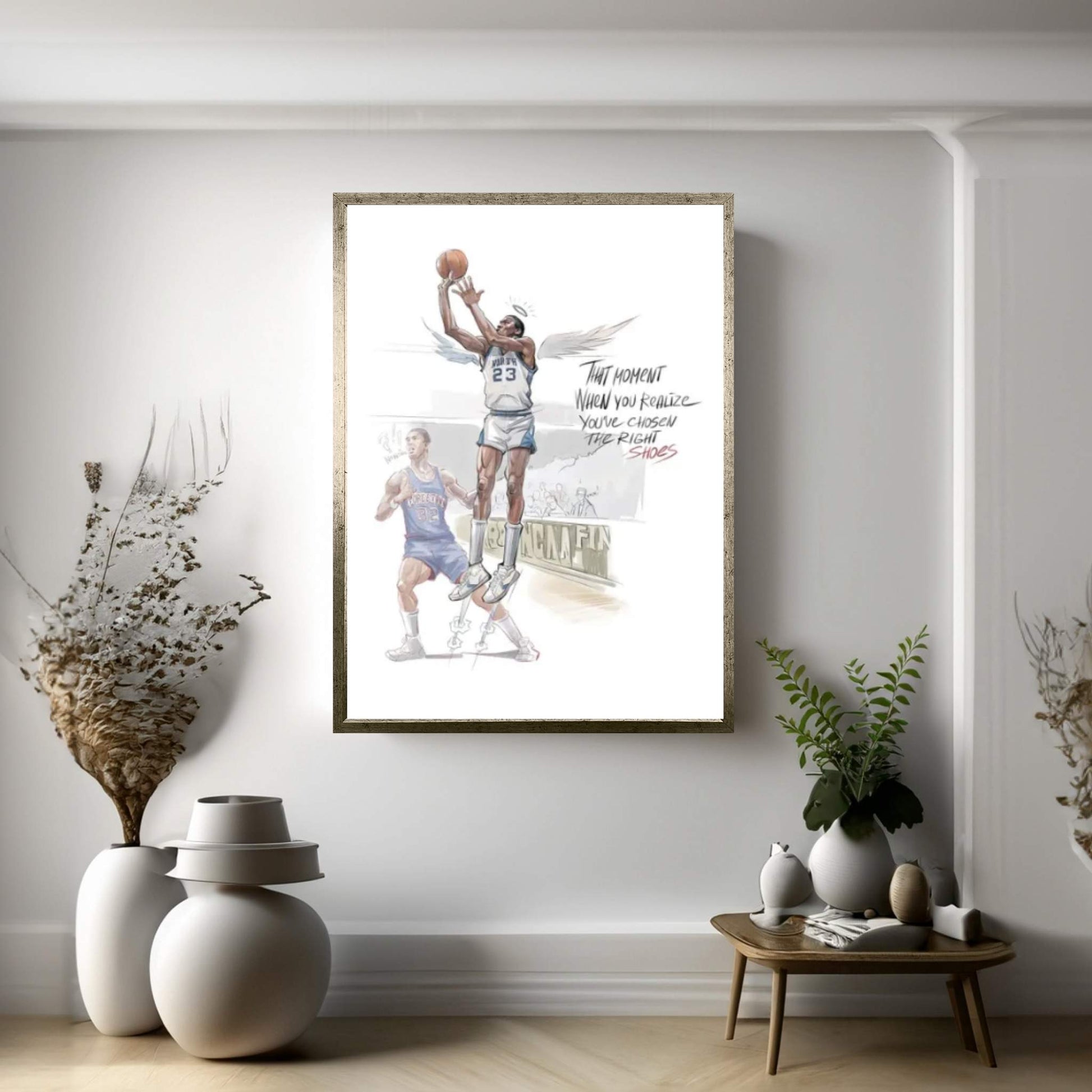 Flying Man Canvas Wall Art - Y Canvas