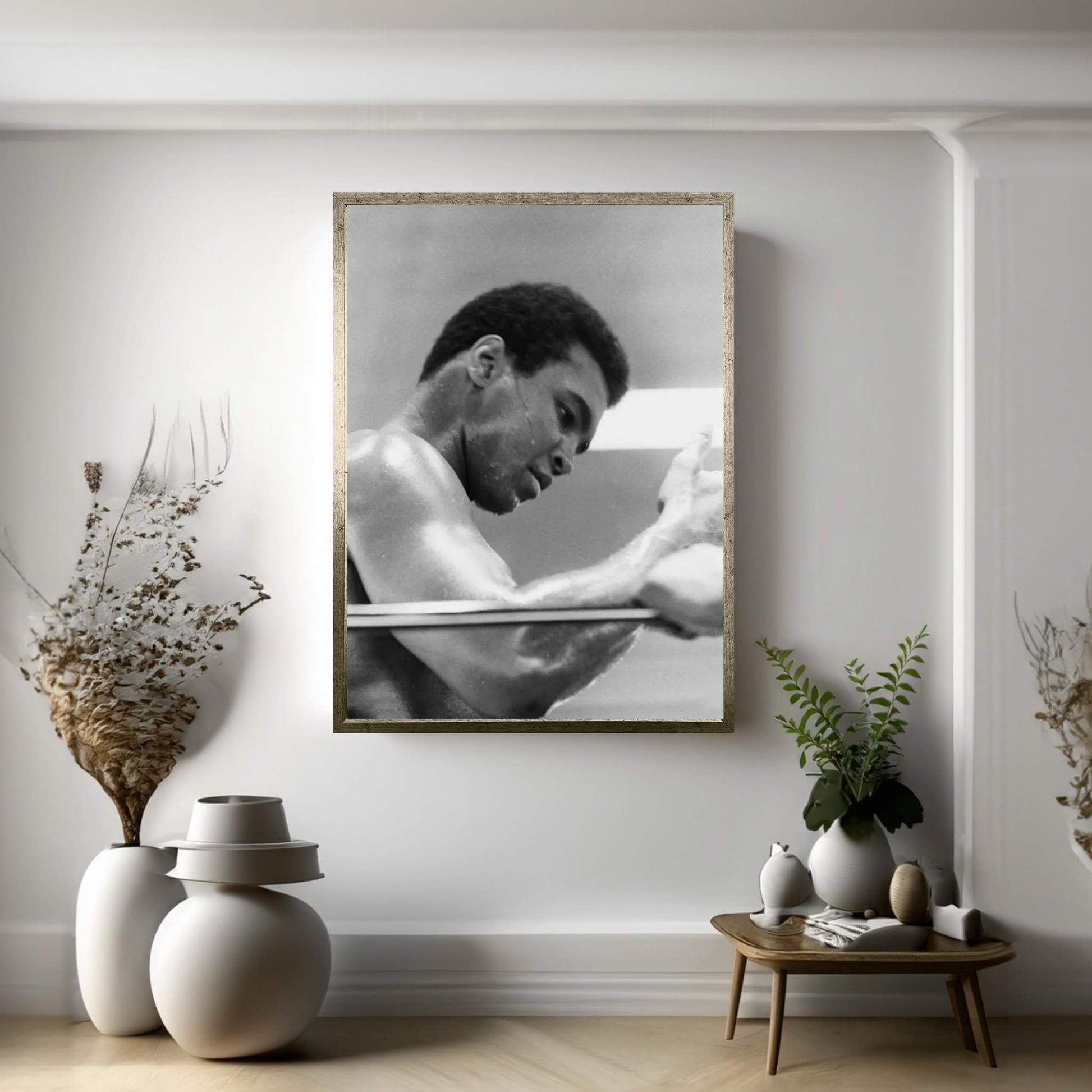 Side View Of Muhammad Ali In The Corner II Canvas Wall Art - Y Canvas