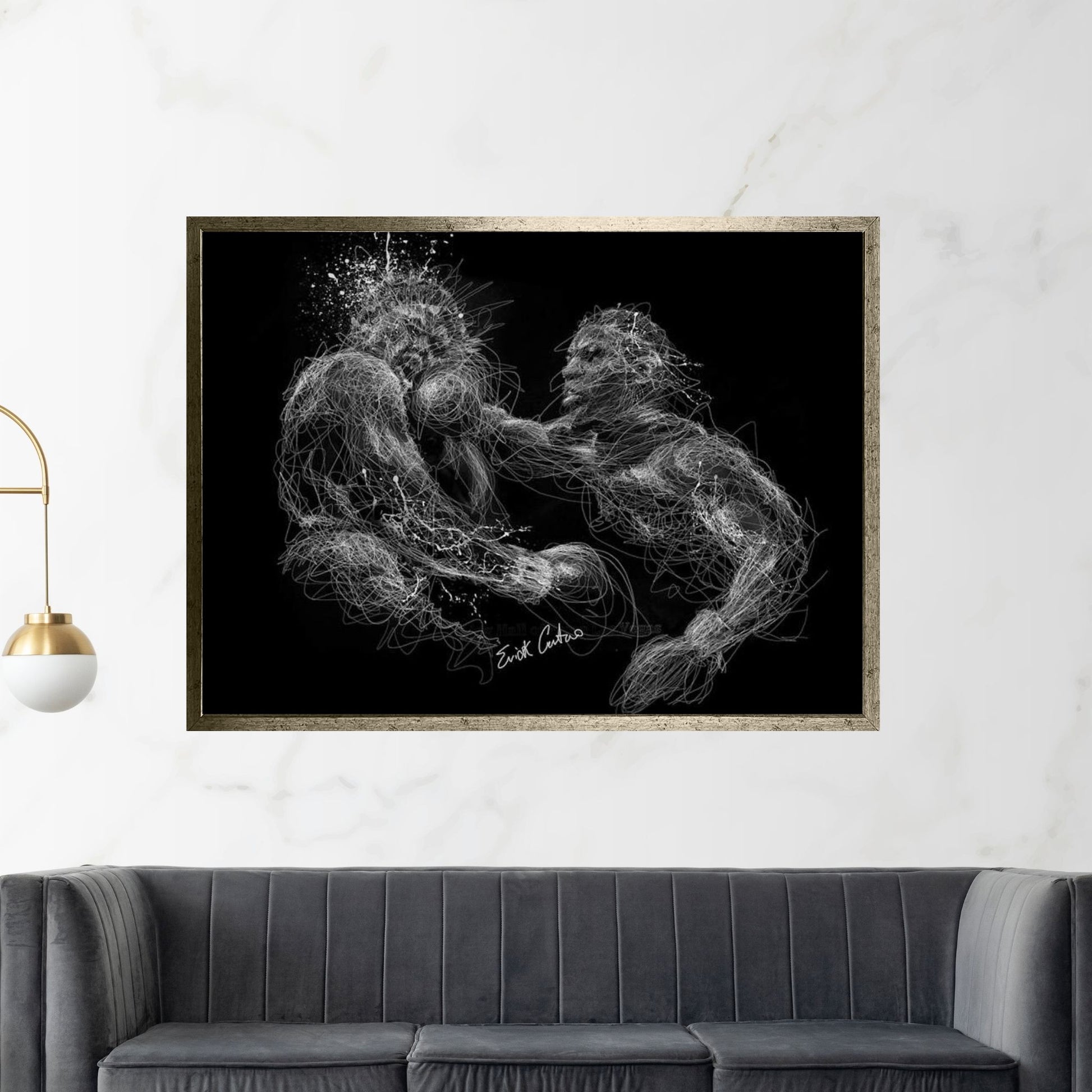 Mike Power Canvas Wall Art - Y Canvas