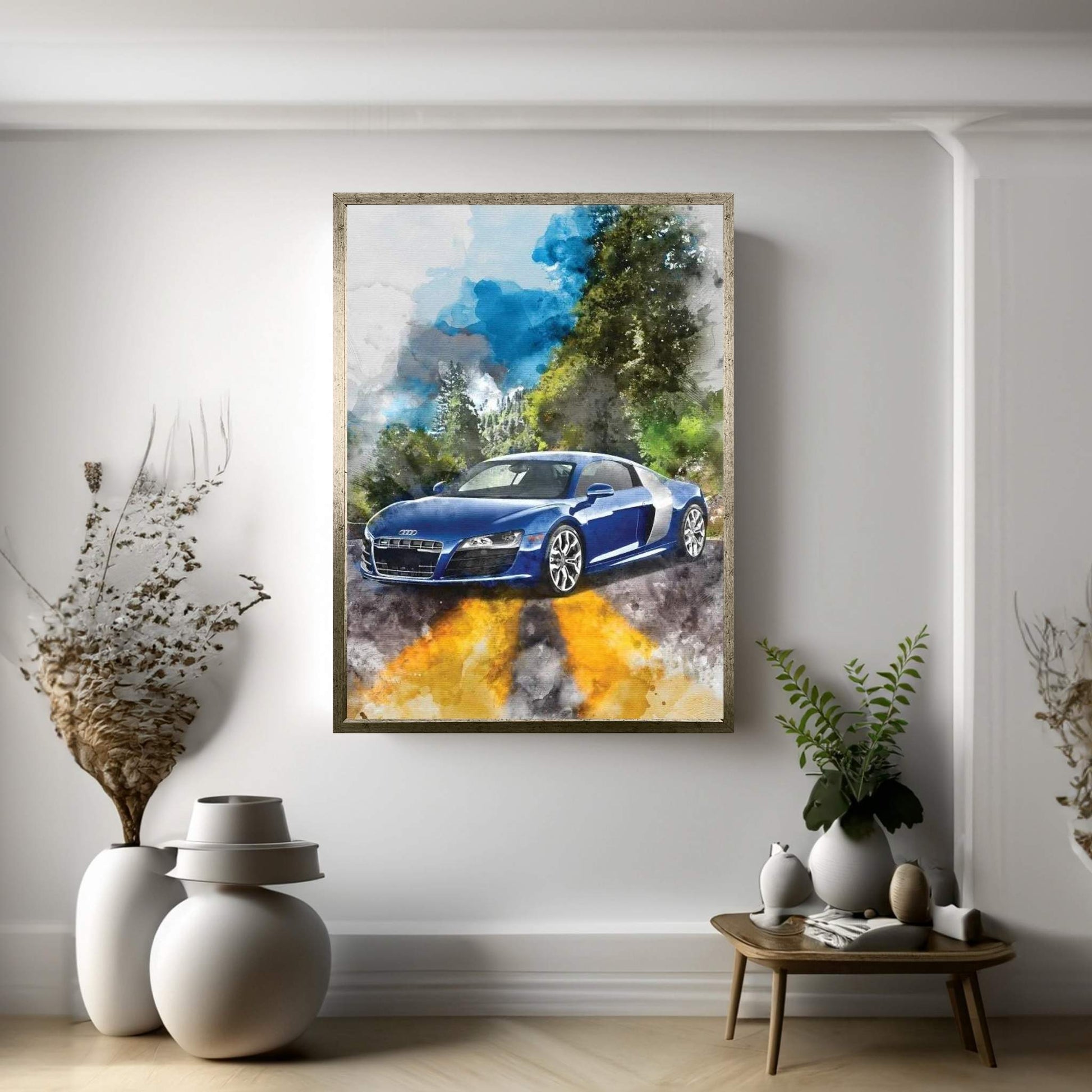 Audi R8 Canvas Wall Art - Y Canvas