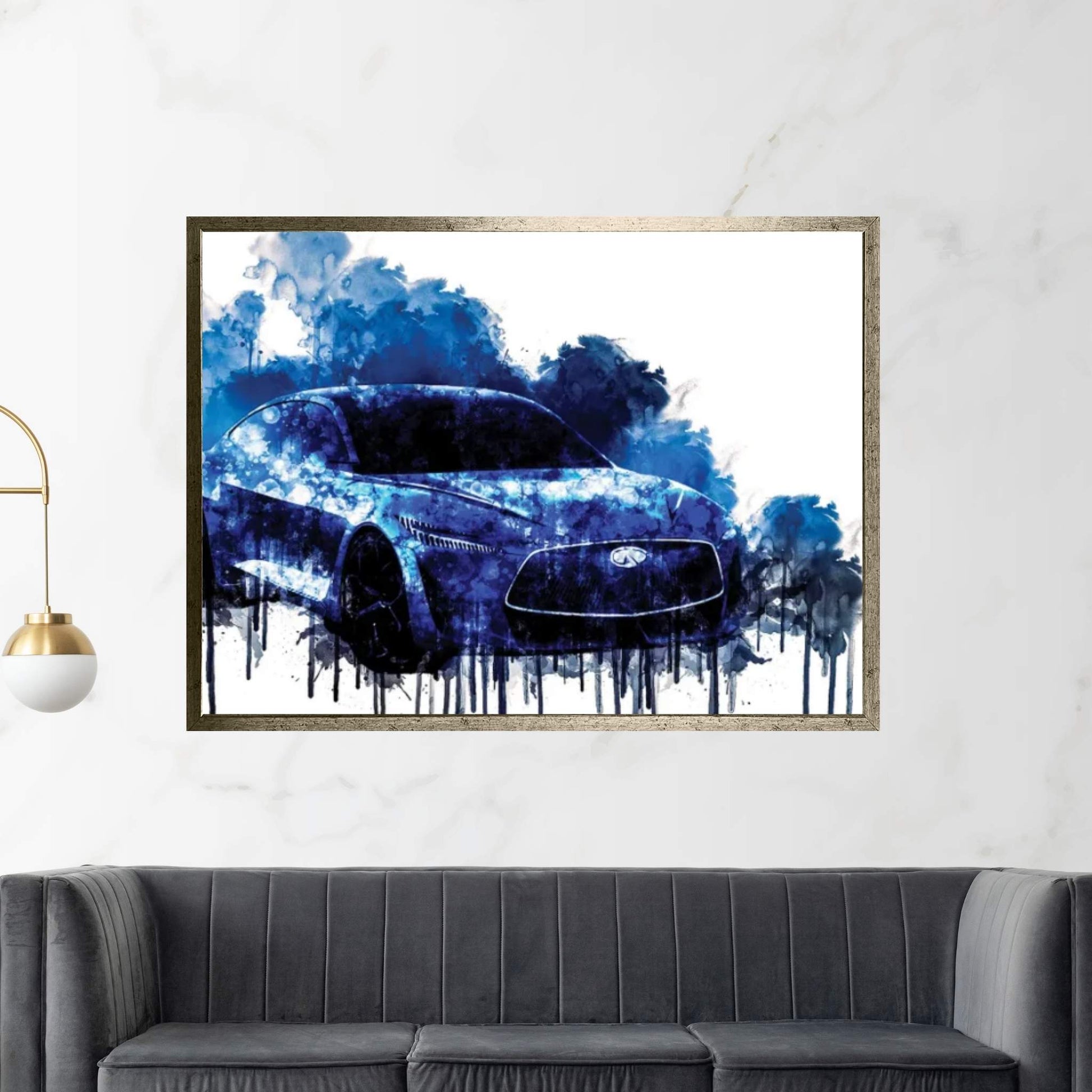 2018 Infiniti Q Inspiration Concept Canvas Wall Art - Y Canvas